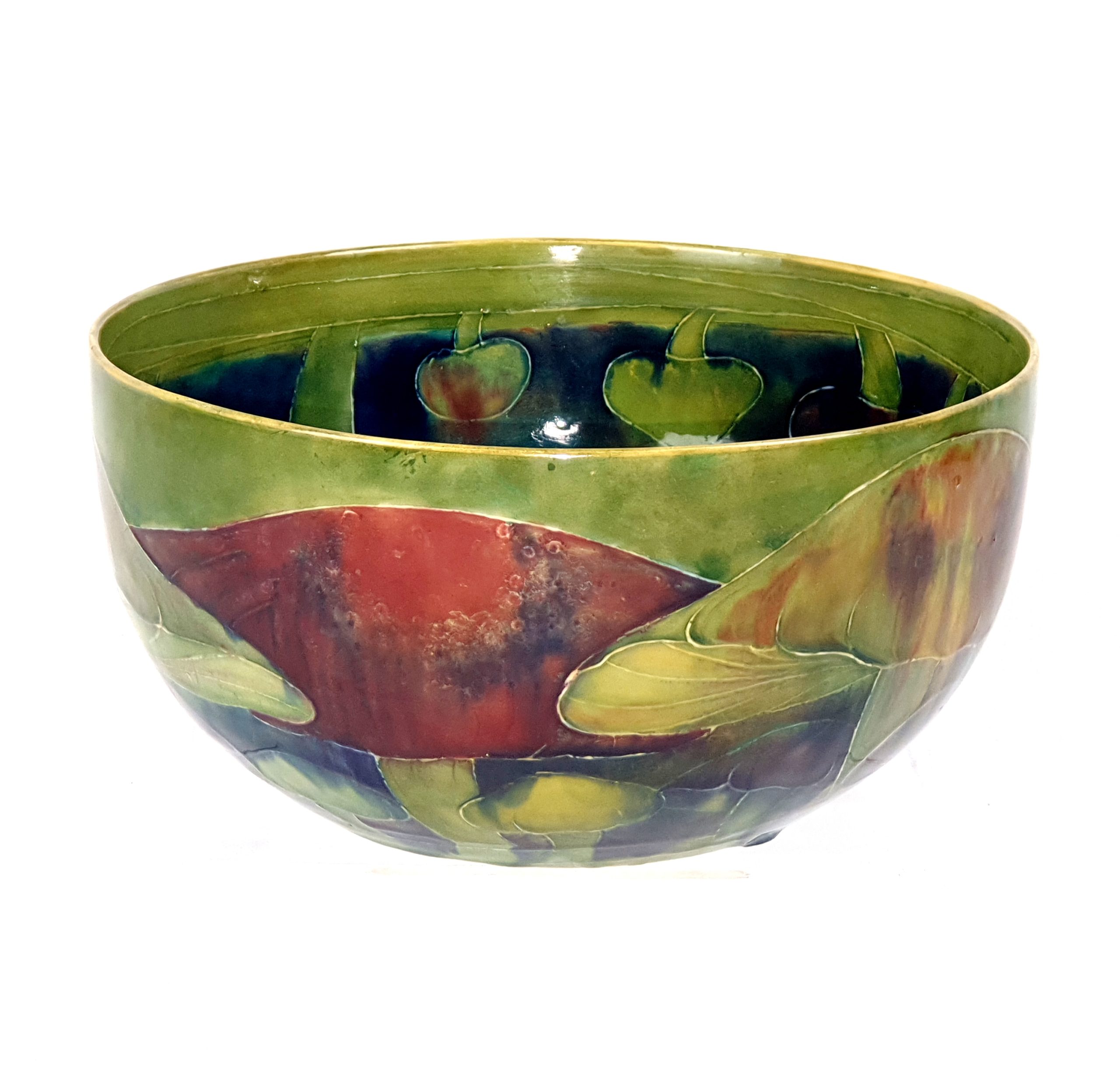 Circa 1910 William Moorcroft For Liberty & Co. Claremont Toadstool Bowl - Image 4