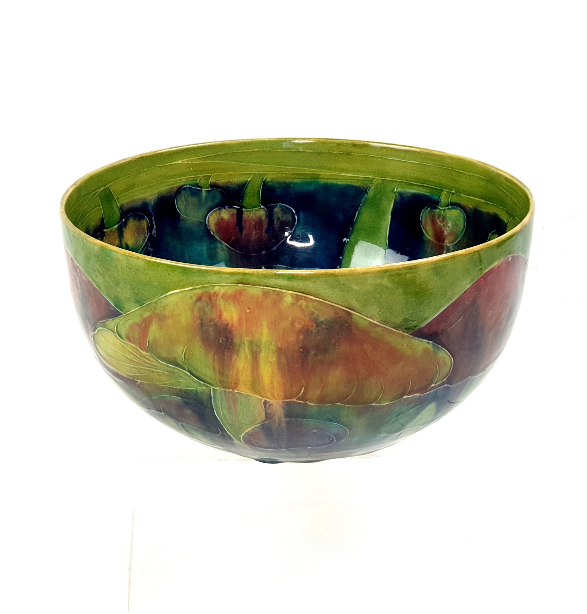 Circa 1910 William Moorcroft For Liberty & Co. Claremont Toadstool Bowl - Image 3