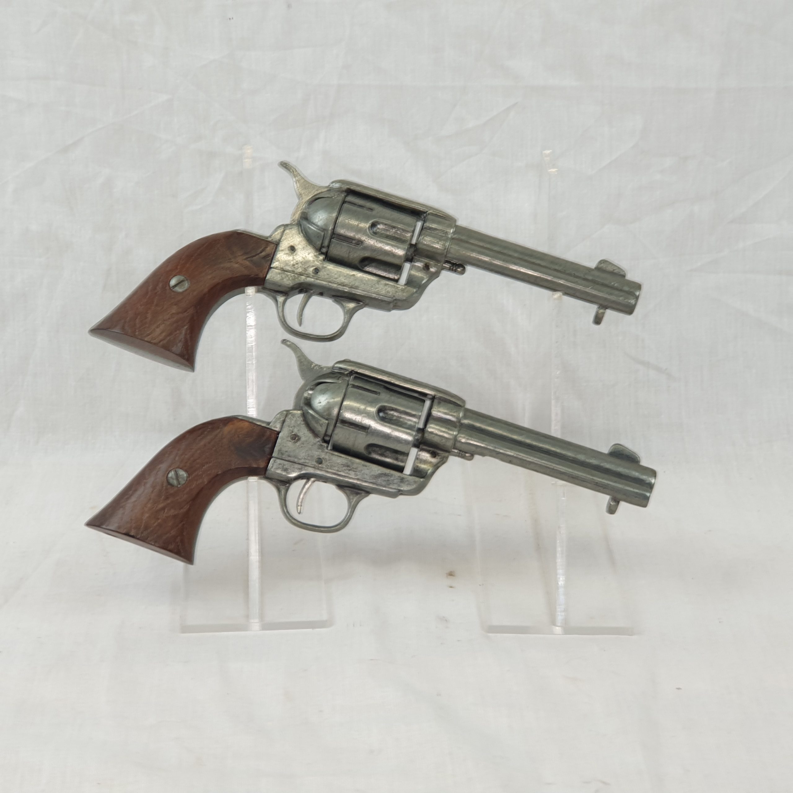 Pair Of BKA 218 Remington Copy Movie Prop Revolvers