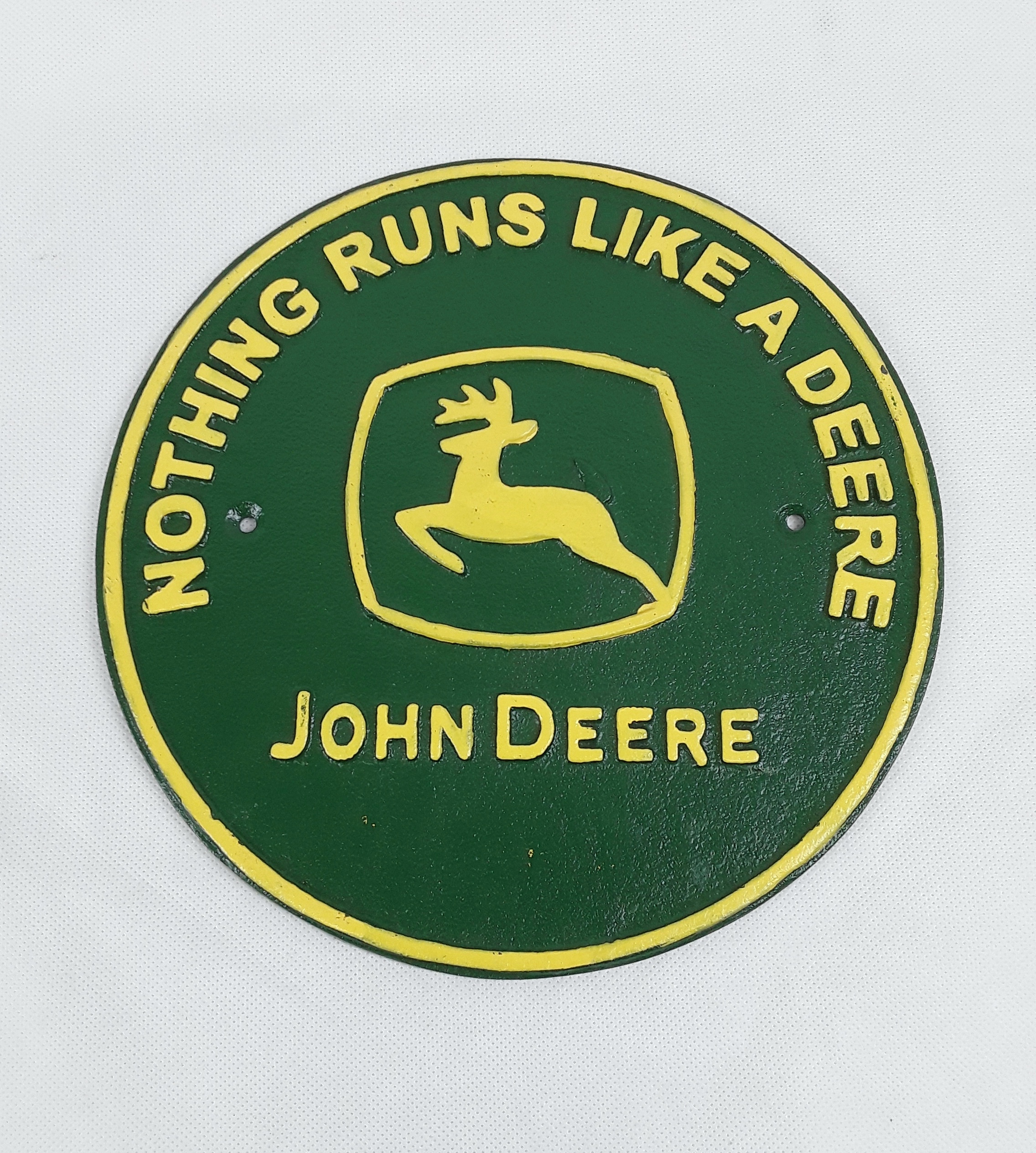John Deere Tractors Repro Cast Metal Advertising Sign