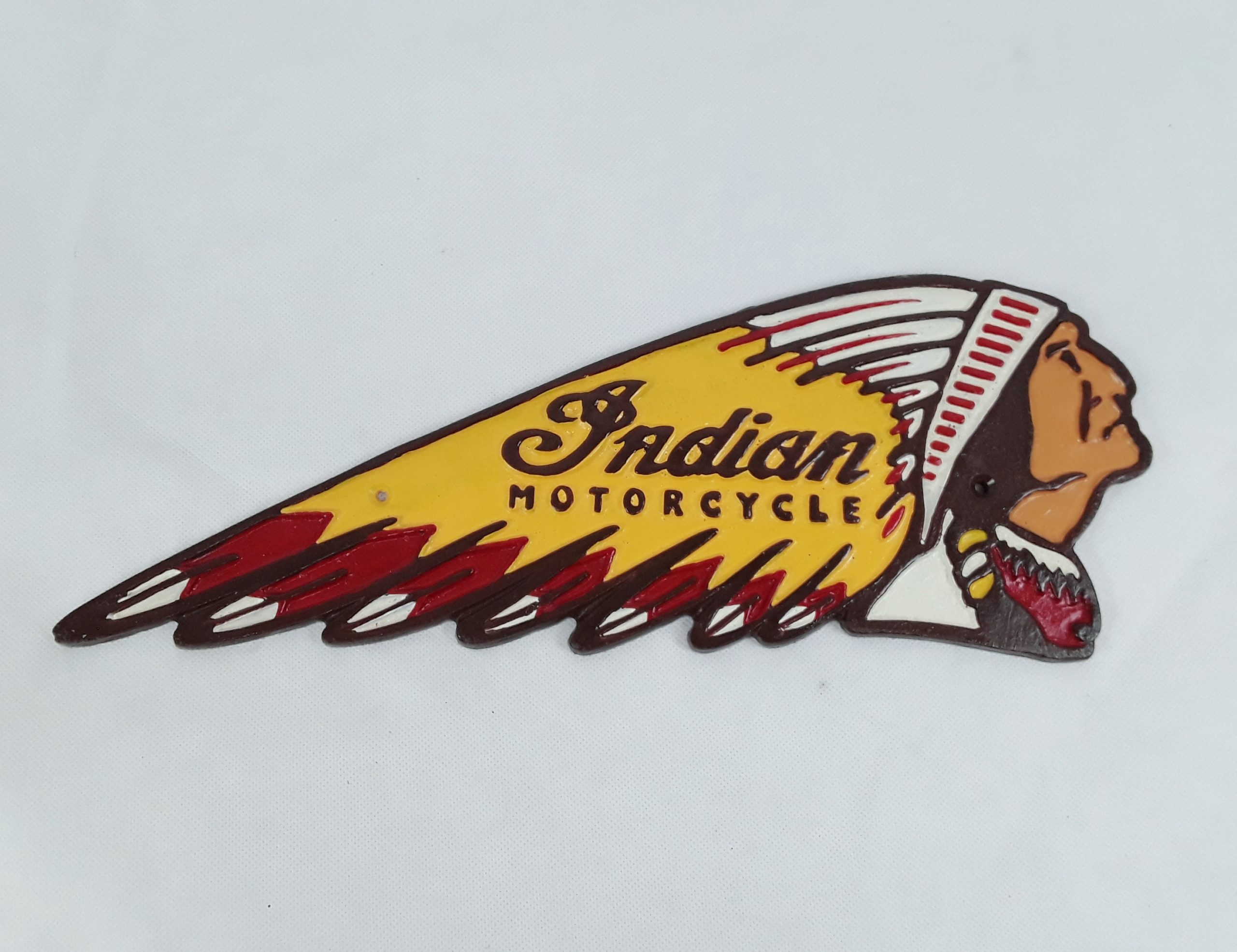 Indian Motorcycles Repro Cast Metal Advertising Sign