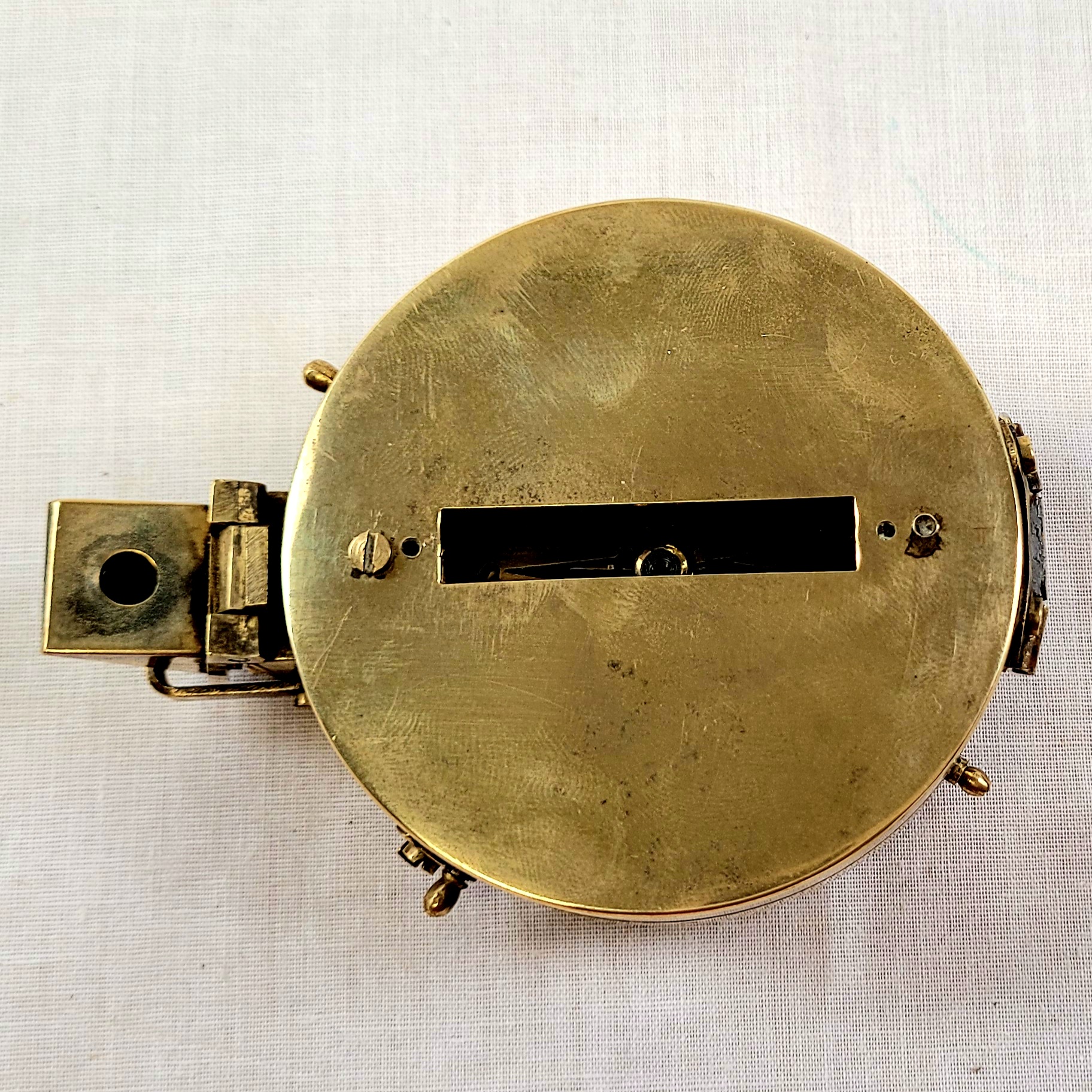 Vintage Cased Stanley Brass Prismatic Compass - Image 5
