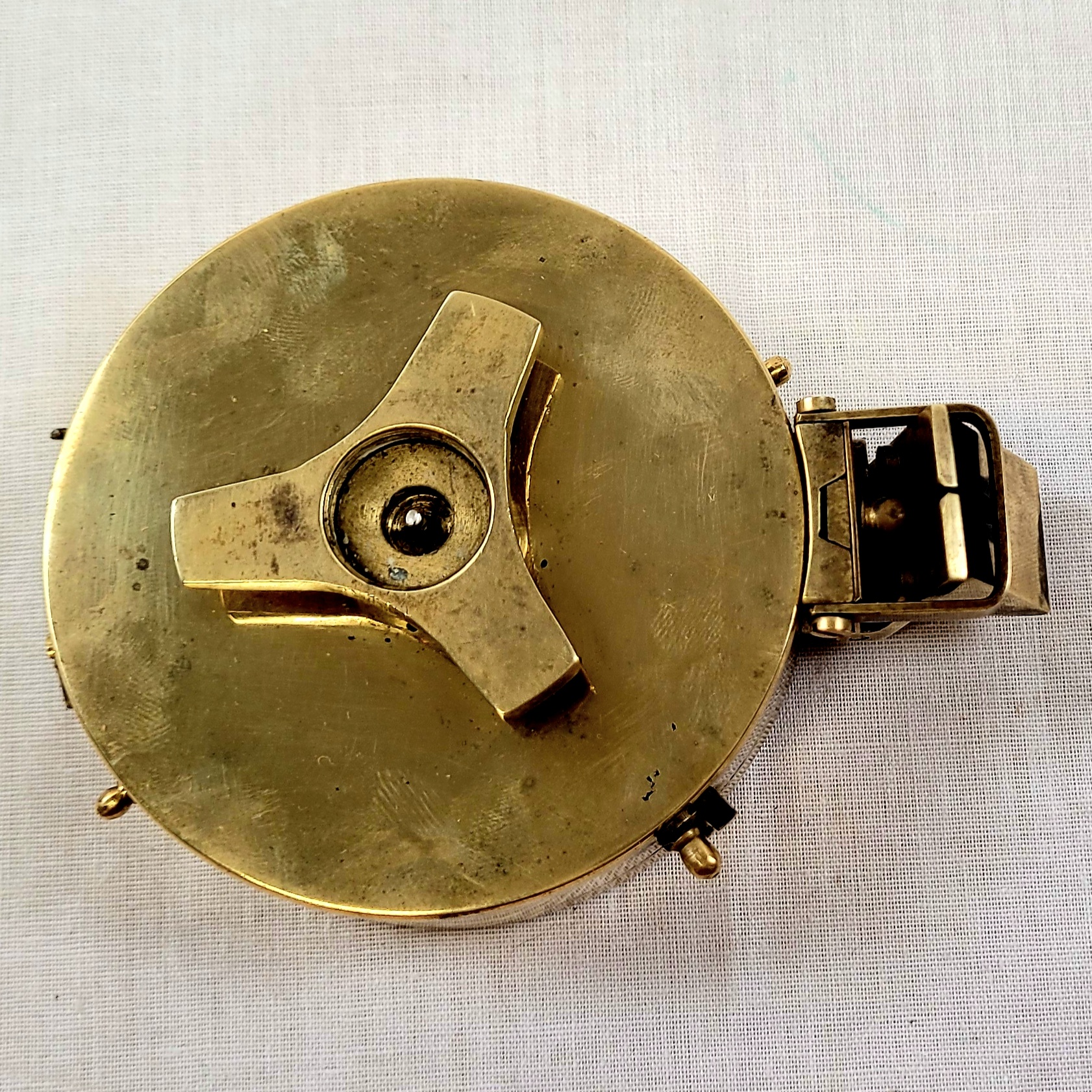 Vintage Cased Stanley Brass Prismatic Compass - Image 6
