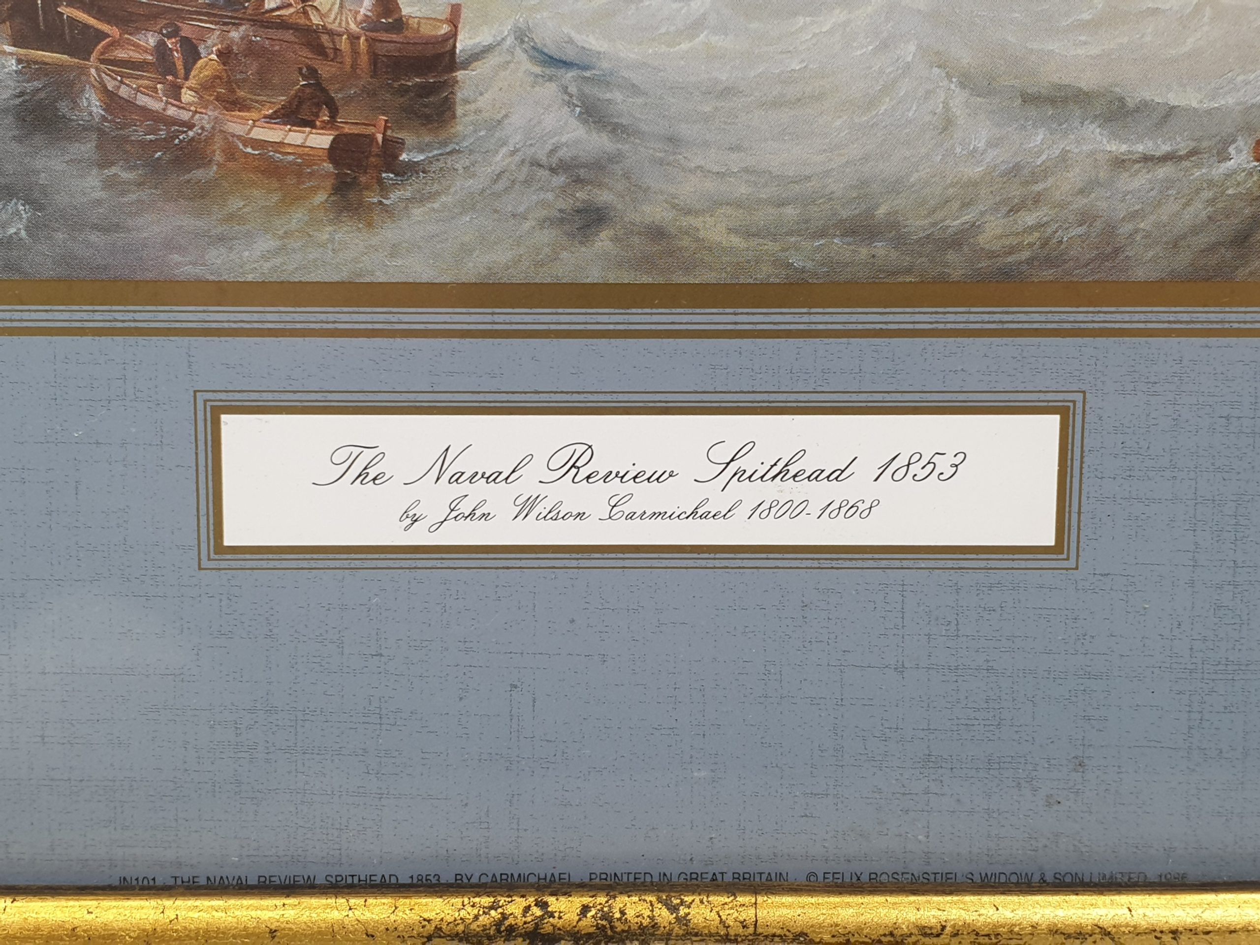 Framed Naval Review Spithead 1853 Print - Image 4