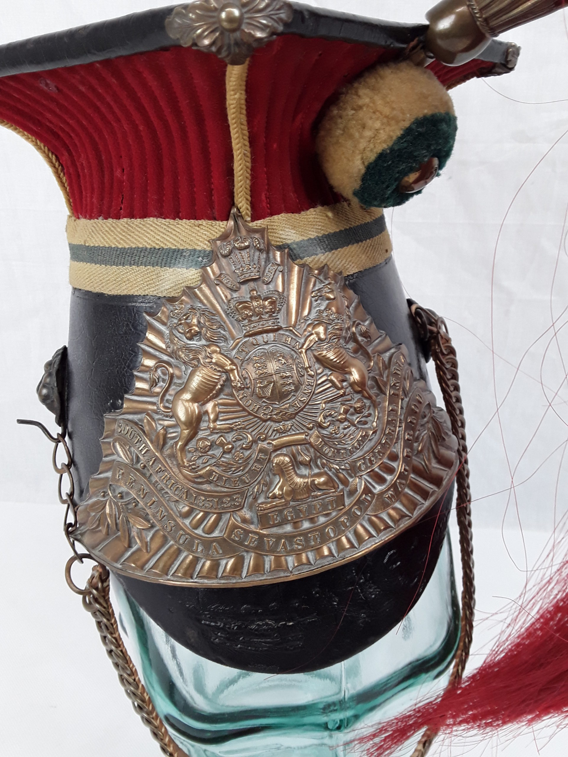 Victorian 12th Prince Of Wales Royal Lancers Other Ranks Cap Chapka Helmet - Image 2