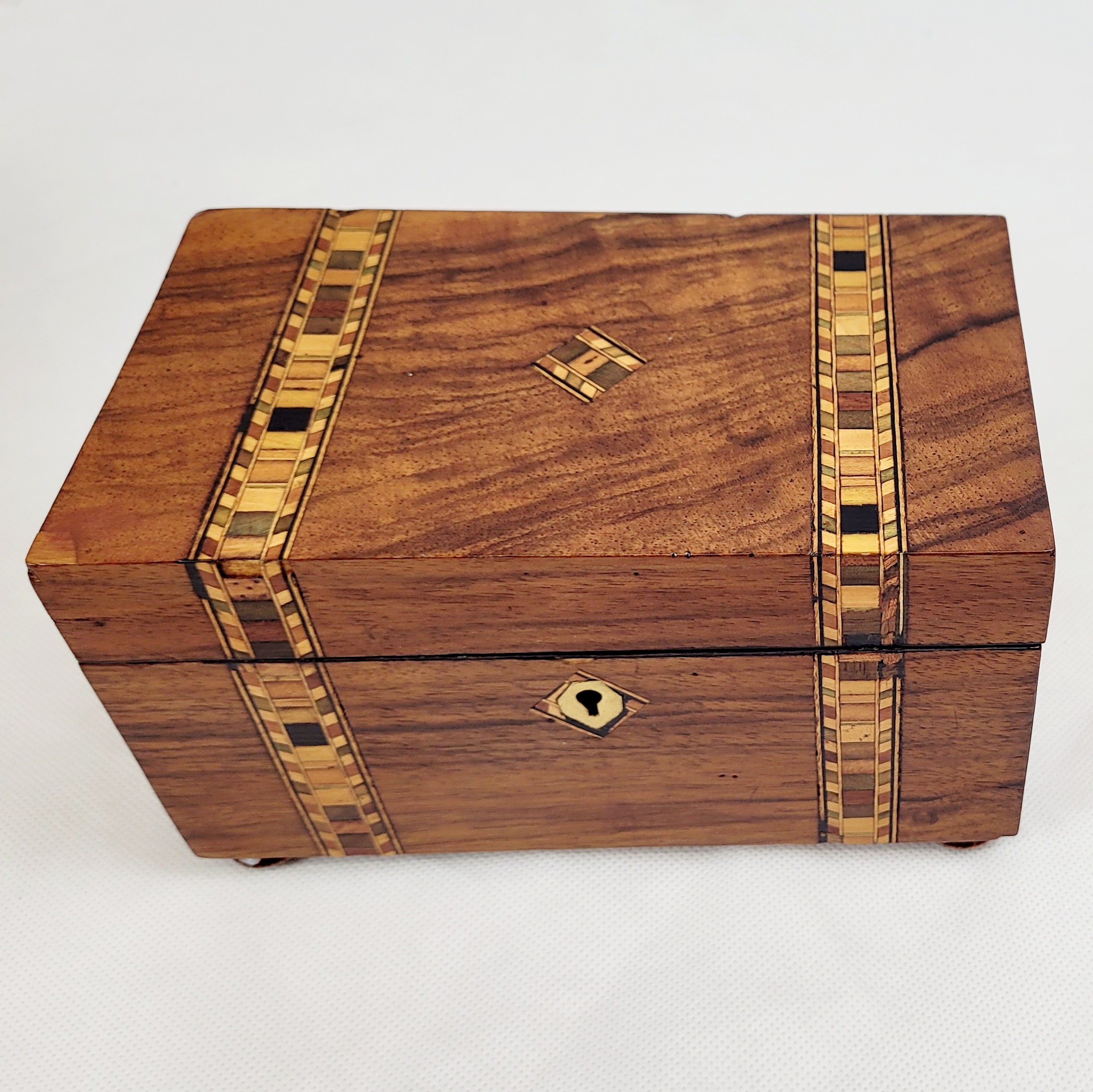 Victorian Marquetry Tea Caddy