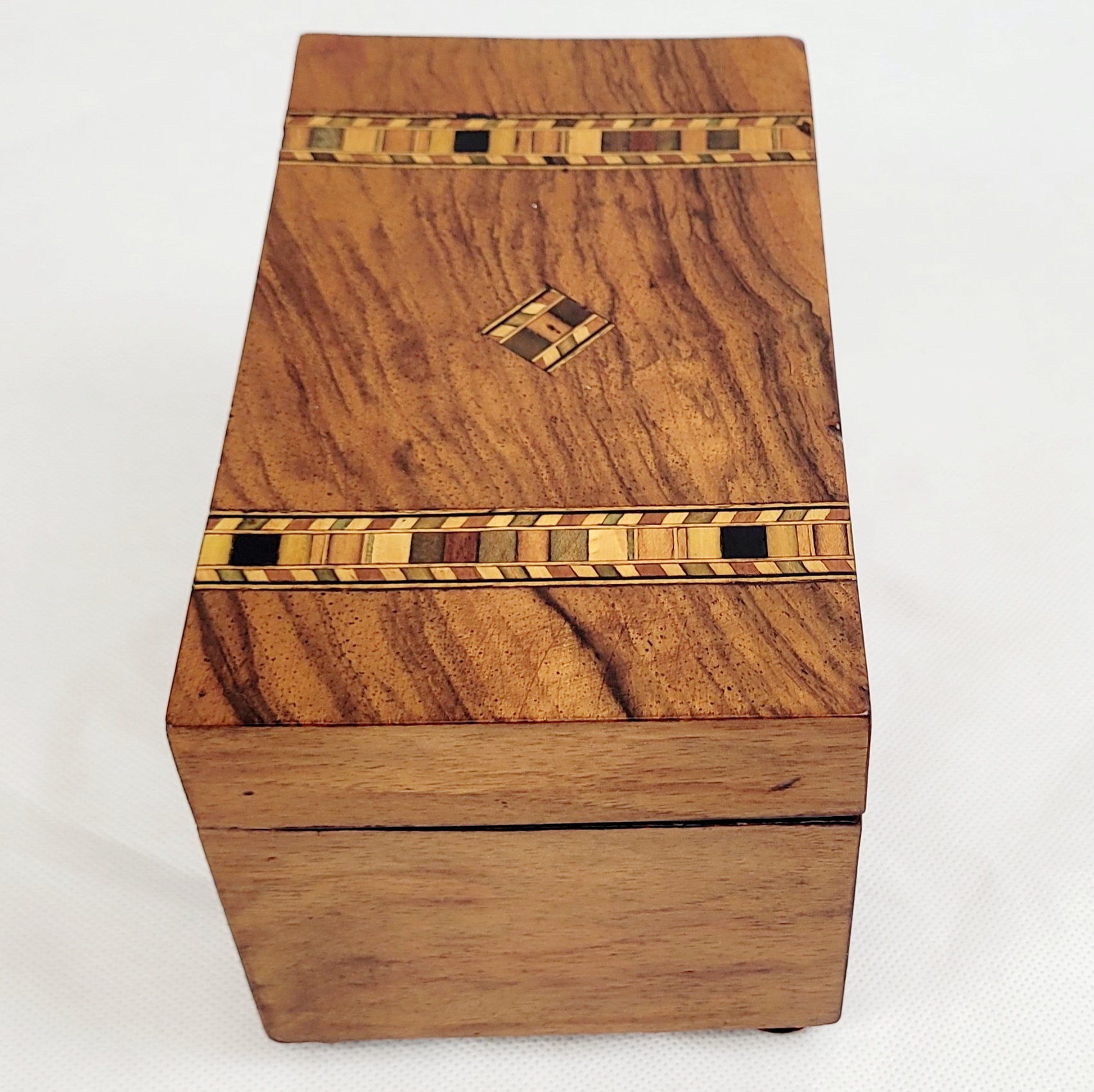 Victorian Marquetry Tea Caddy - Image 3
