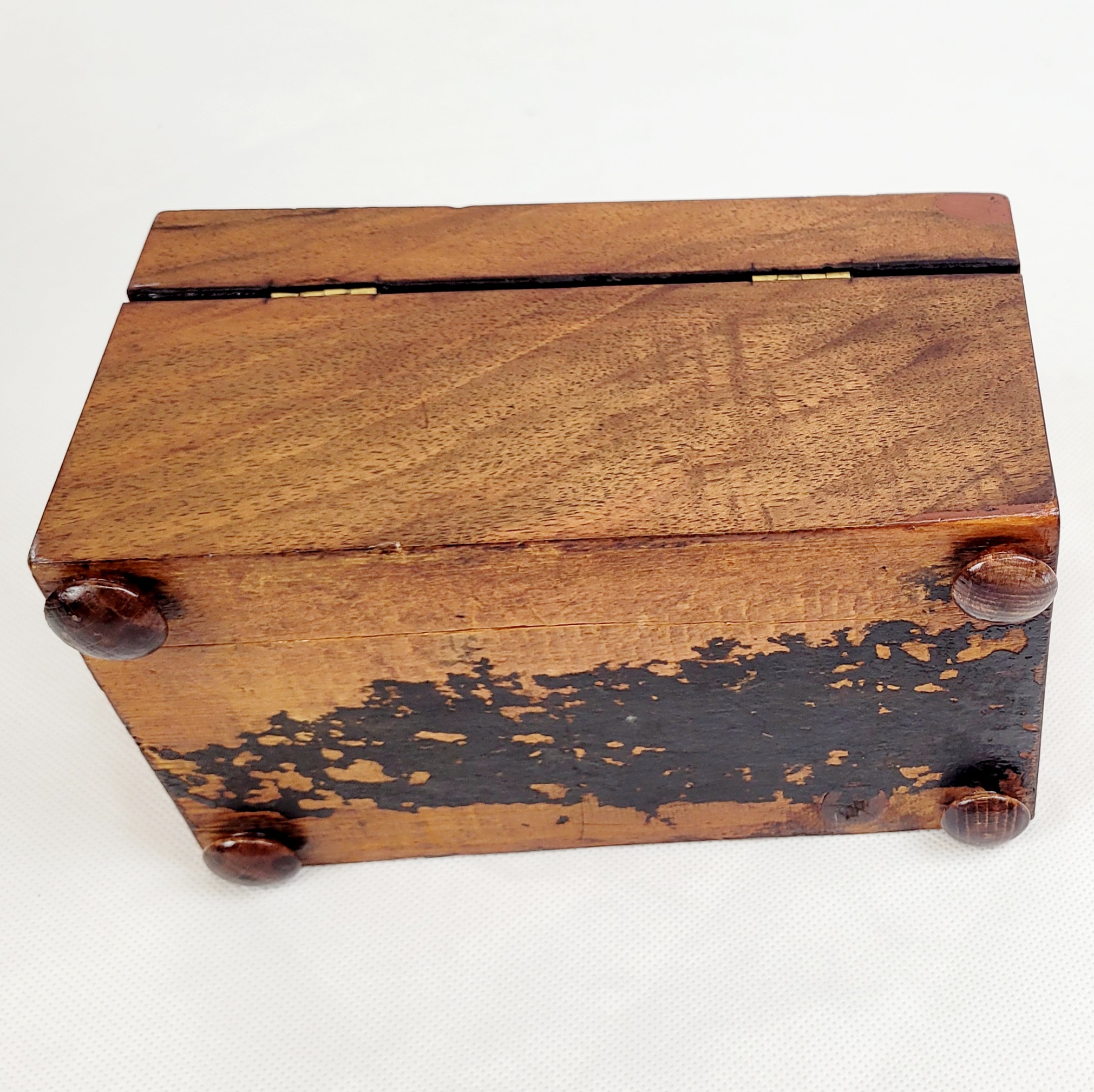 Victorian Marquetry Tea Caddy - Image 6