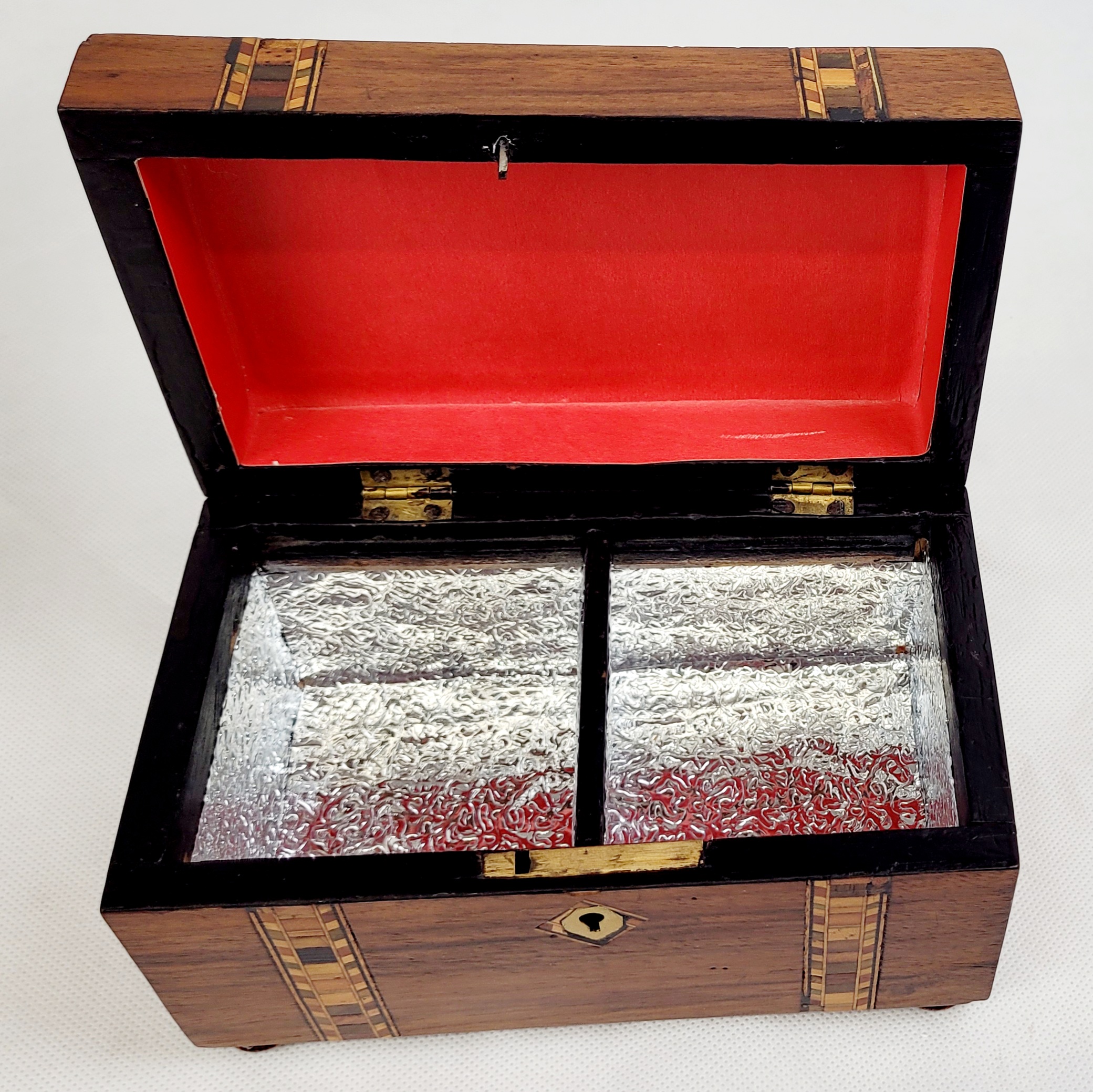 Victorian Marquetry Tea Caddy - Image 5
