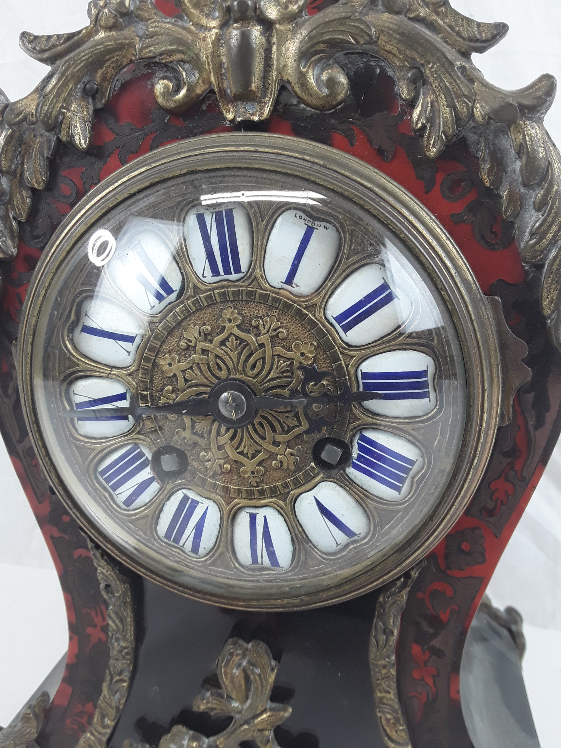 19th Century Striking French Boulle Work Mantel Clock 8 Day Movement By Samuel Marti - Image 2