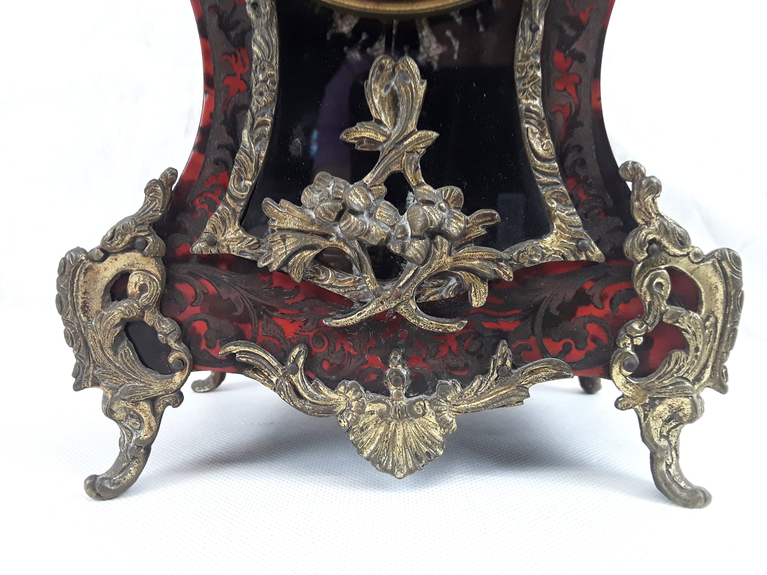 19th Century Striking French Boulle Work Mantel Clock 8 Day Movement By Samuel Marti - Image 6