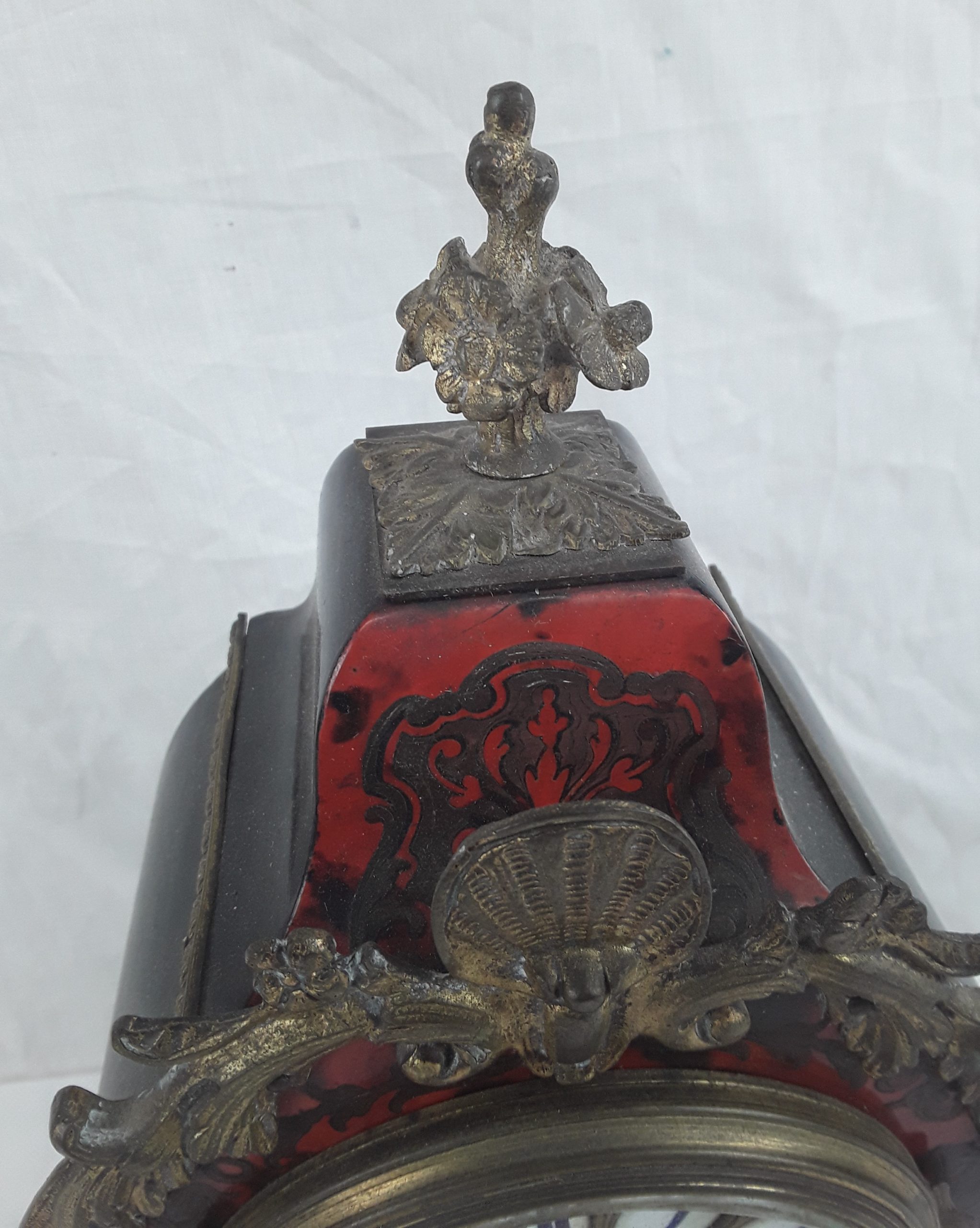 19th Century Striking French Boulle Work Mantel Clock 8 Day Movement By Samuel Marti - Image 8