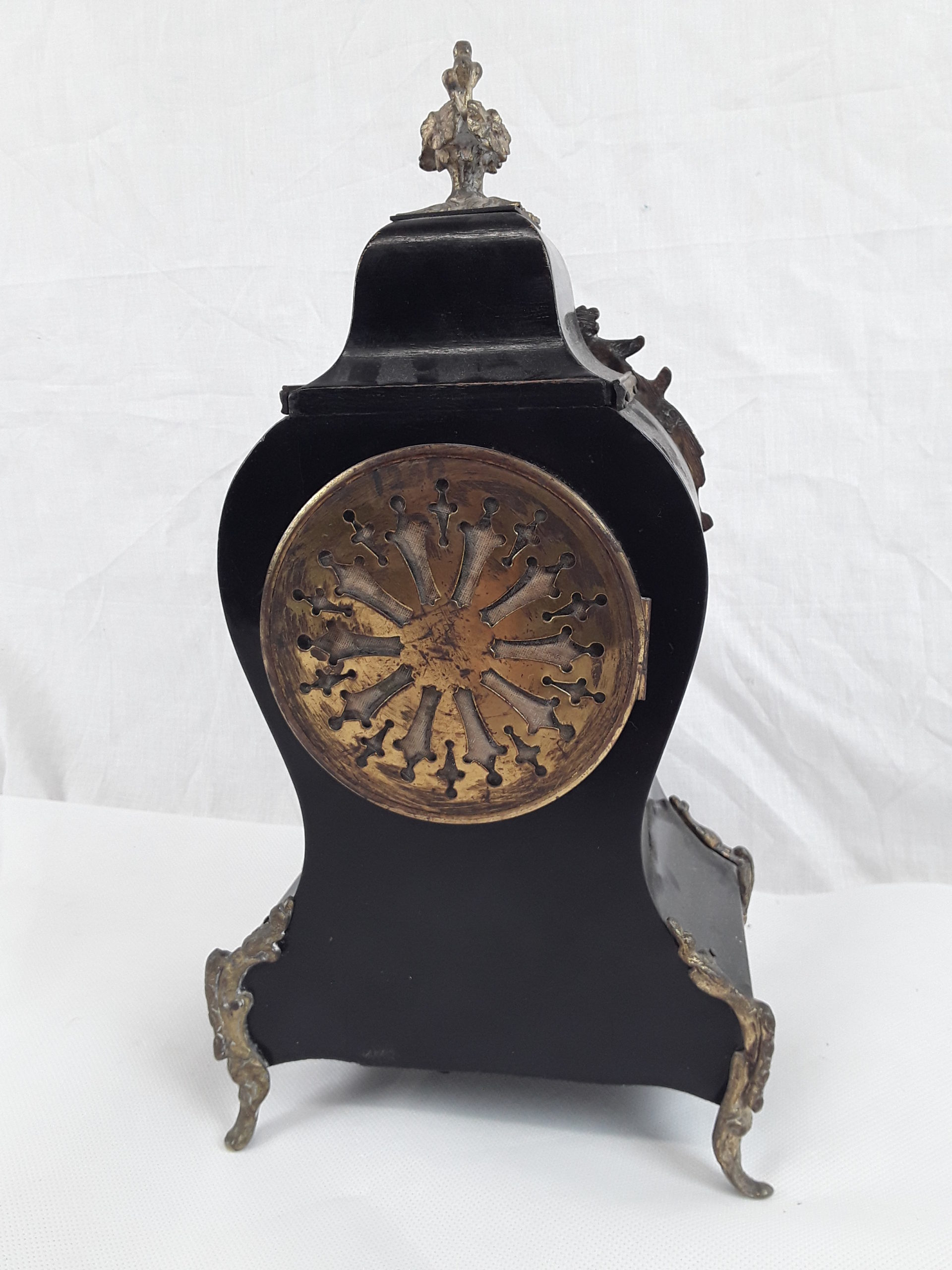 19th Century Striking French Boulle Work Mantel Clock 8 Day Movement By Samuel Marti - Image 7