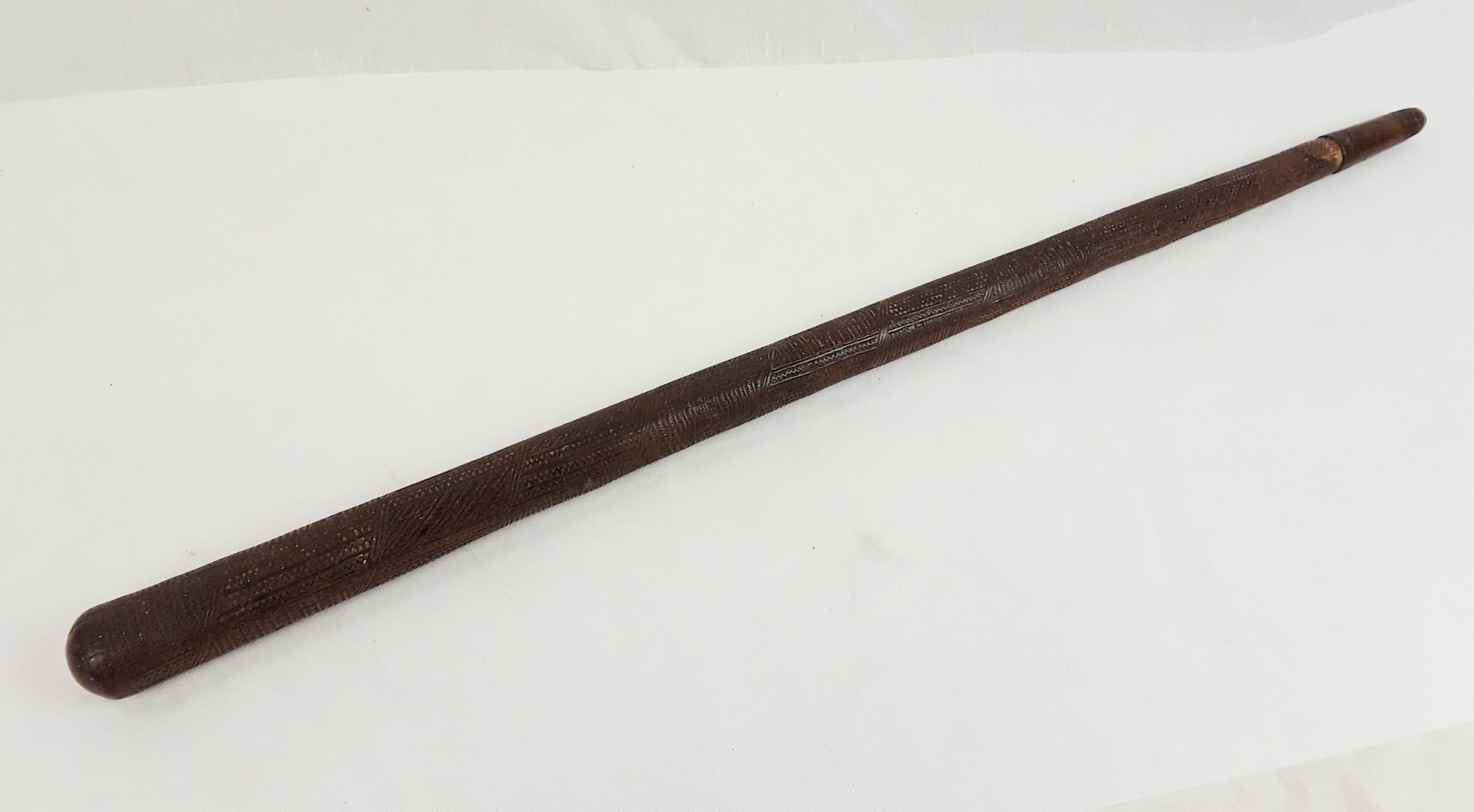 19th Century Tongan Ironwood Aku Pouai Pole Club