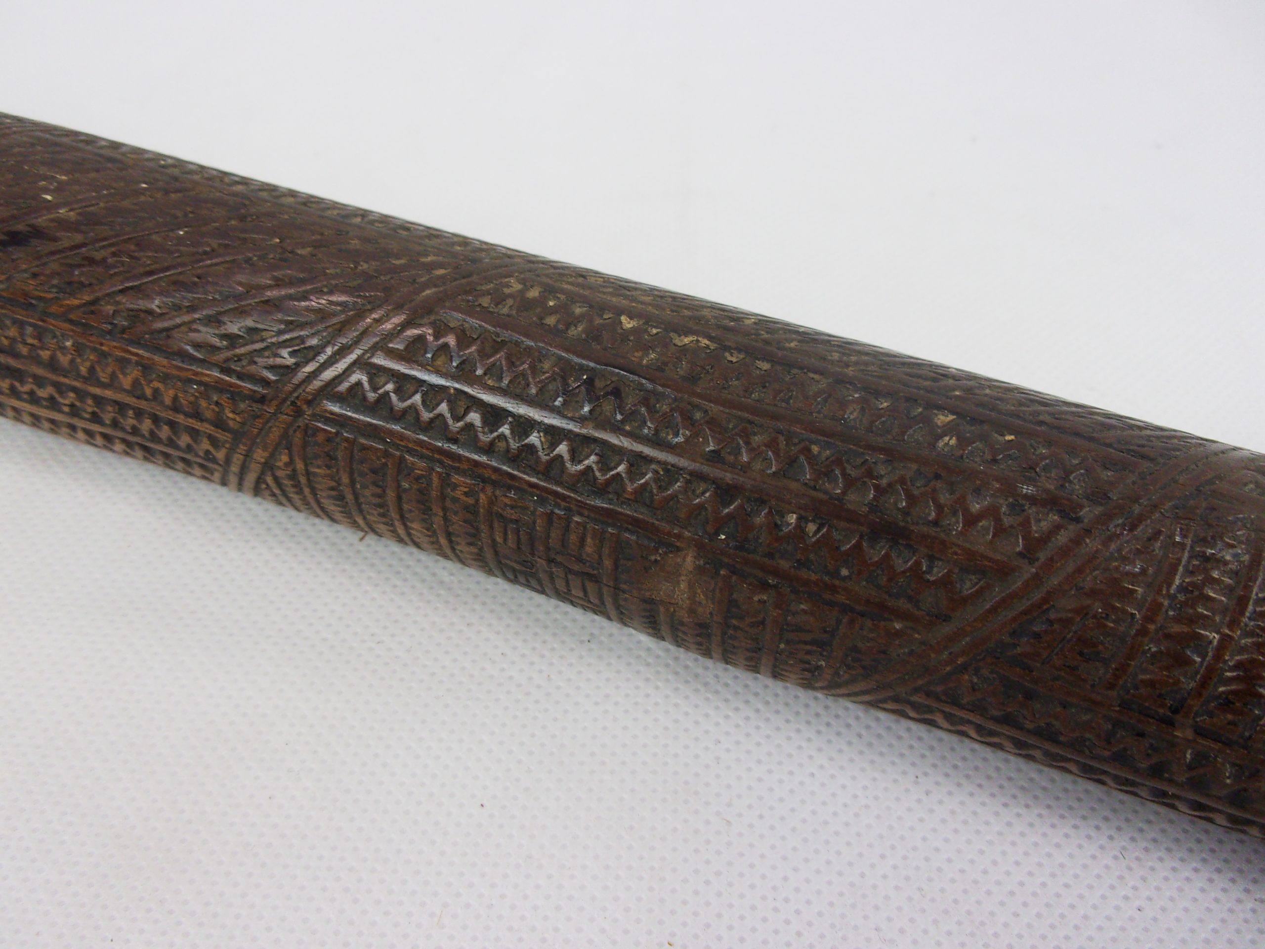 19th Century Tongan Ironwood Aku Pouai Pole Club - Image 12