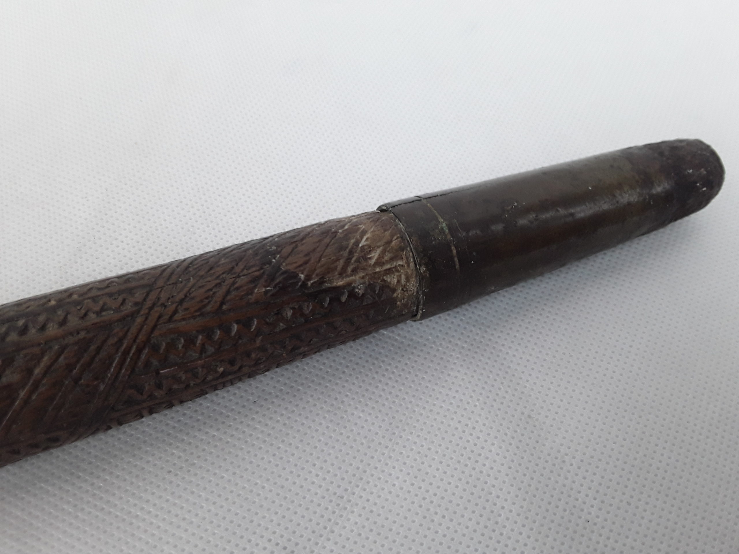 19th Century Tongan Ironwood Aku Pouai Pole Club - Image 9