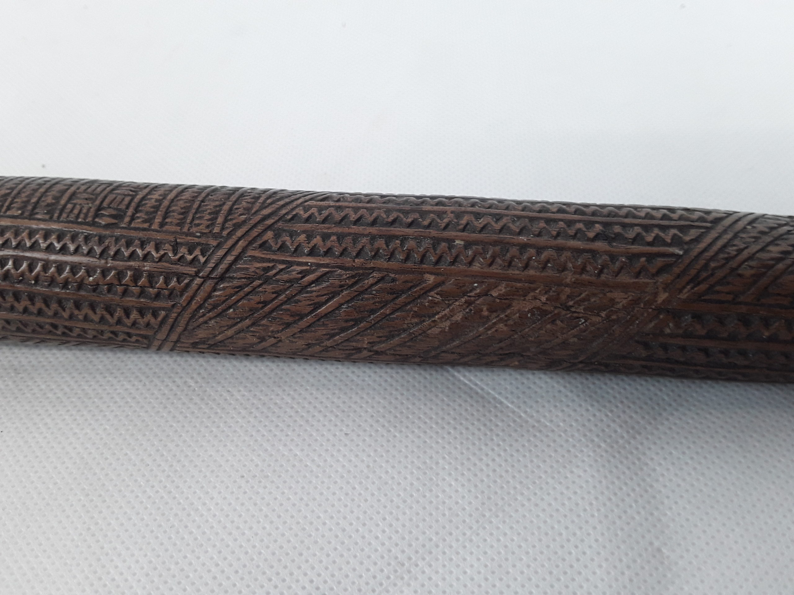 19th Century Tongan Ironwood Aku Pouai Pole Club - Image 6