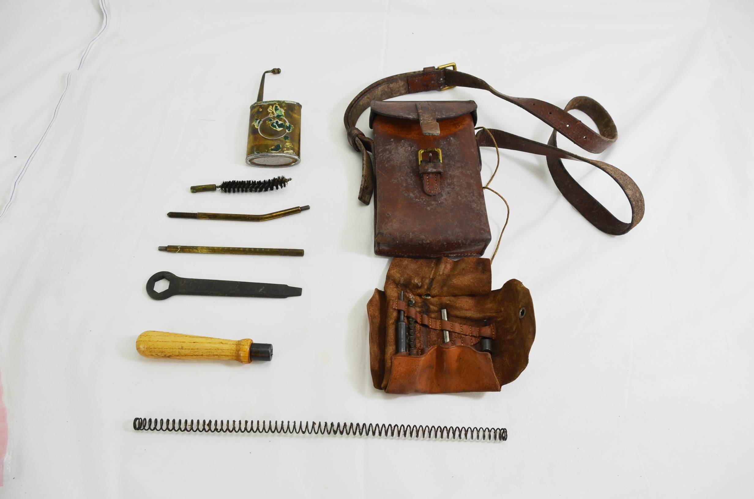 Original WW2 MG34 Field Tool kit In Leather Case