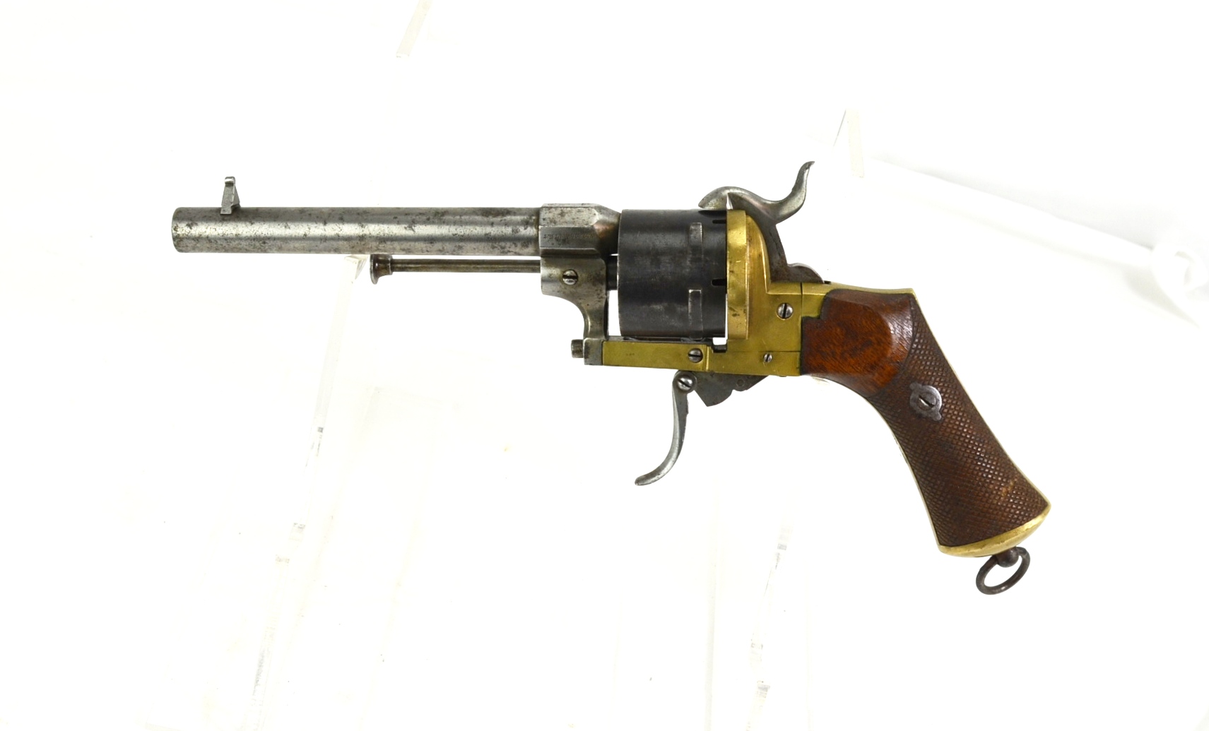 A German 6 shot 12mm Lefaucheux double action pinfire revolver, number 18868, c 1865. - Image 2