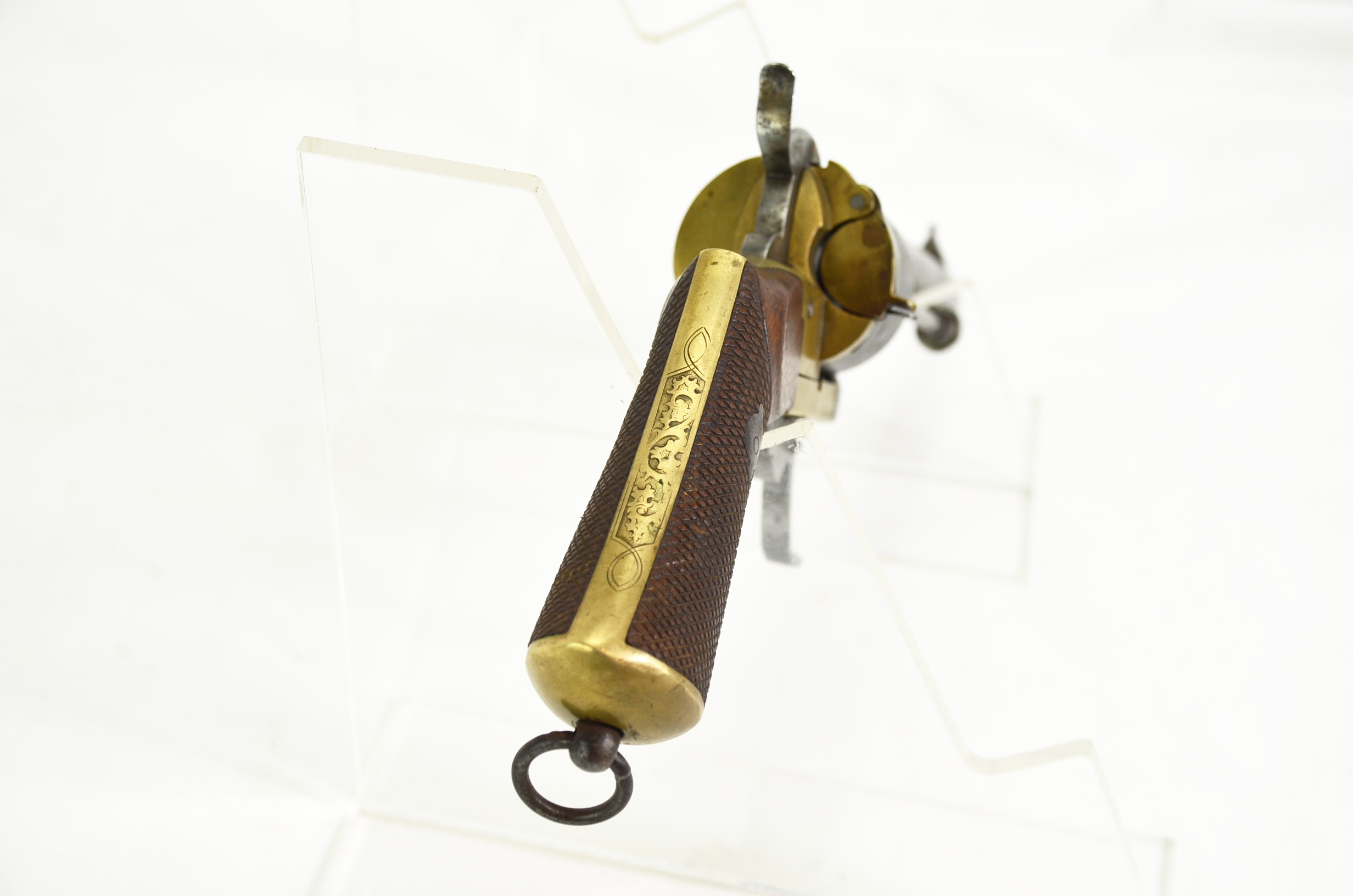 A German 6 shot 12mm Lefaucheux double action pinfire revolver, number 18868, c 1865. - Image 4