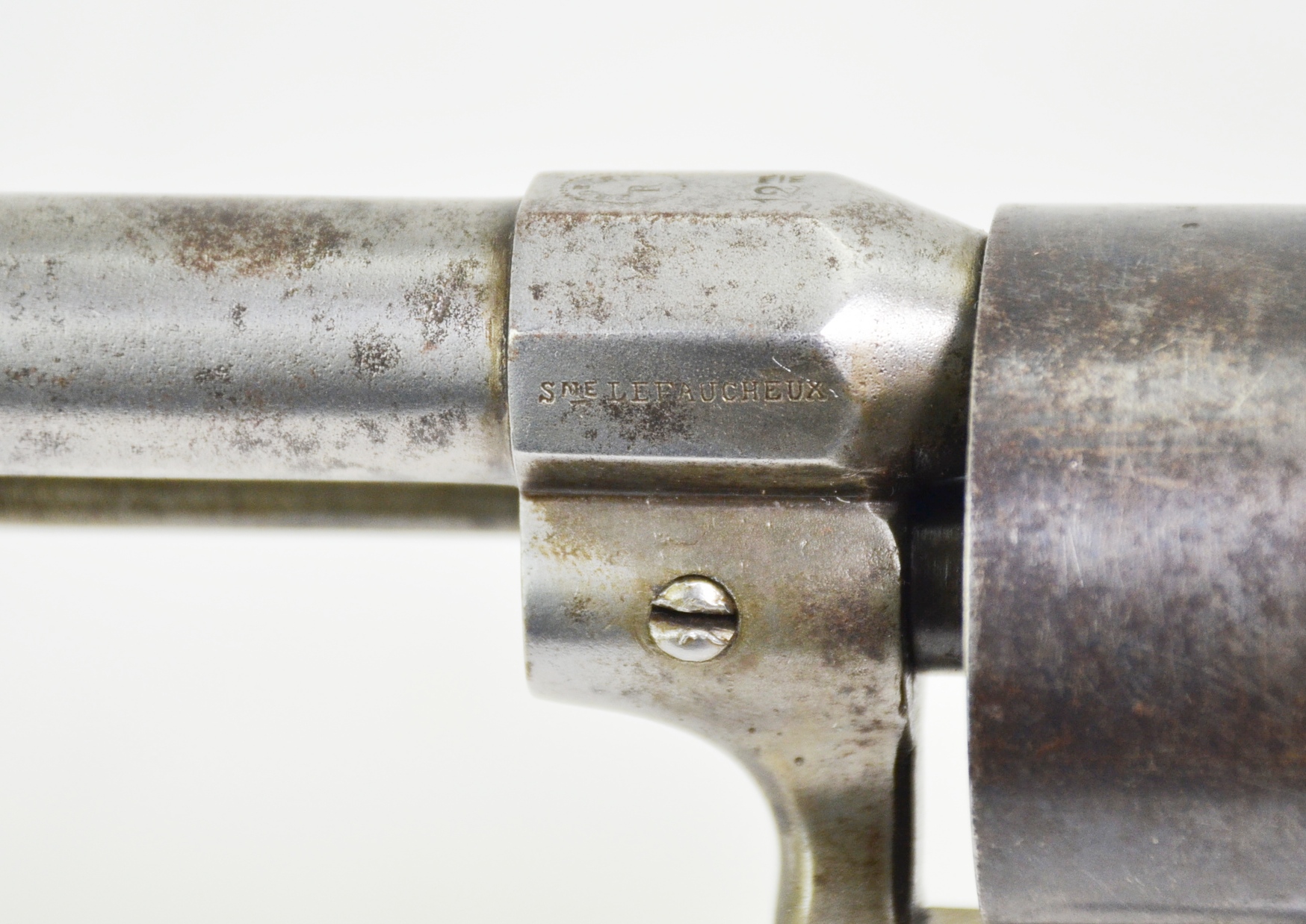 A German 6 shot 12mm Lefaucheux double action pinfire revolver, number 18868, c 1865. - Image 7