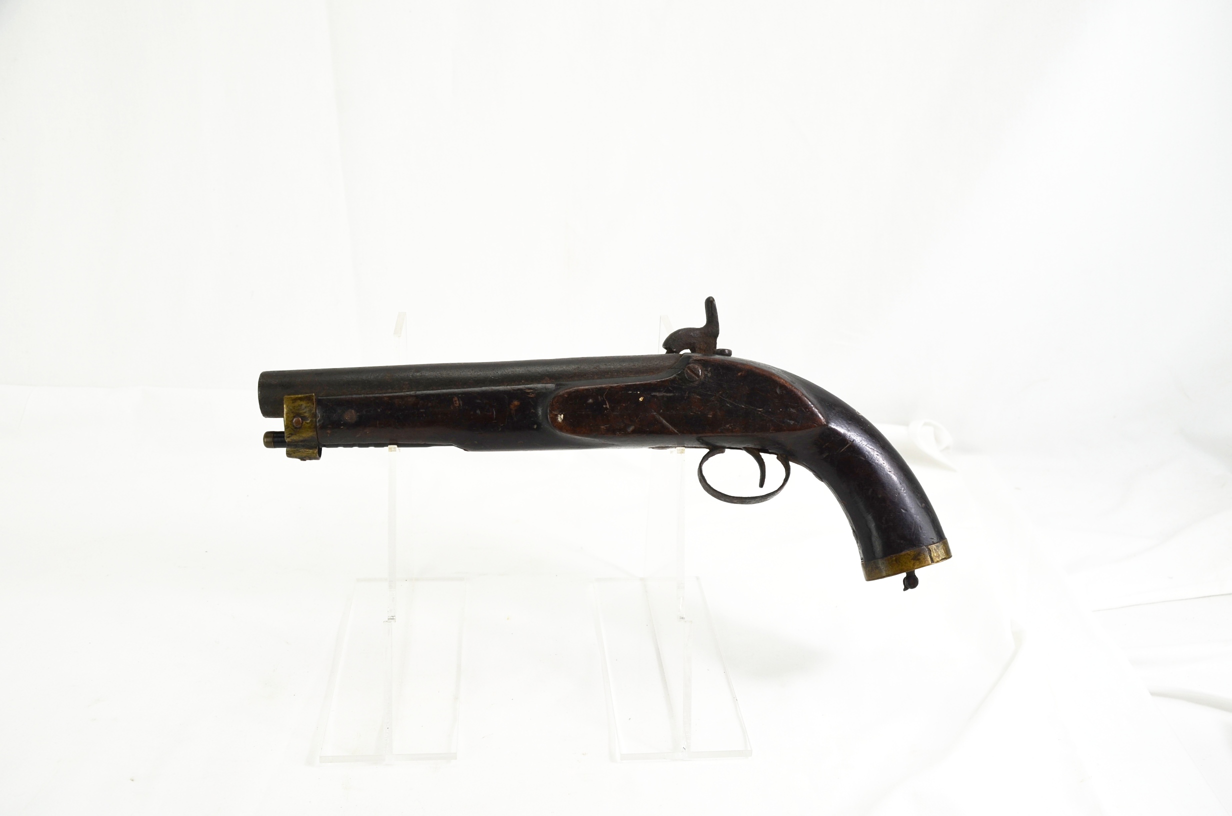 Large 2cm Bore Percussion Manstopper 19th Century Pistol - Image 3