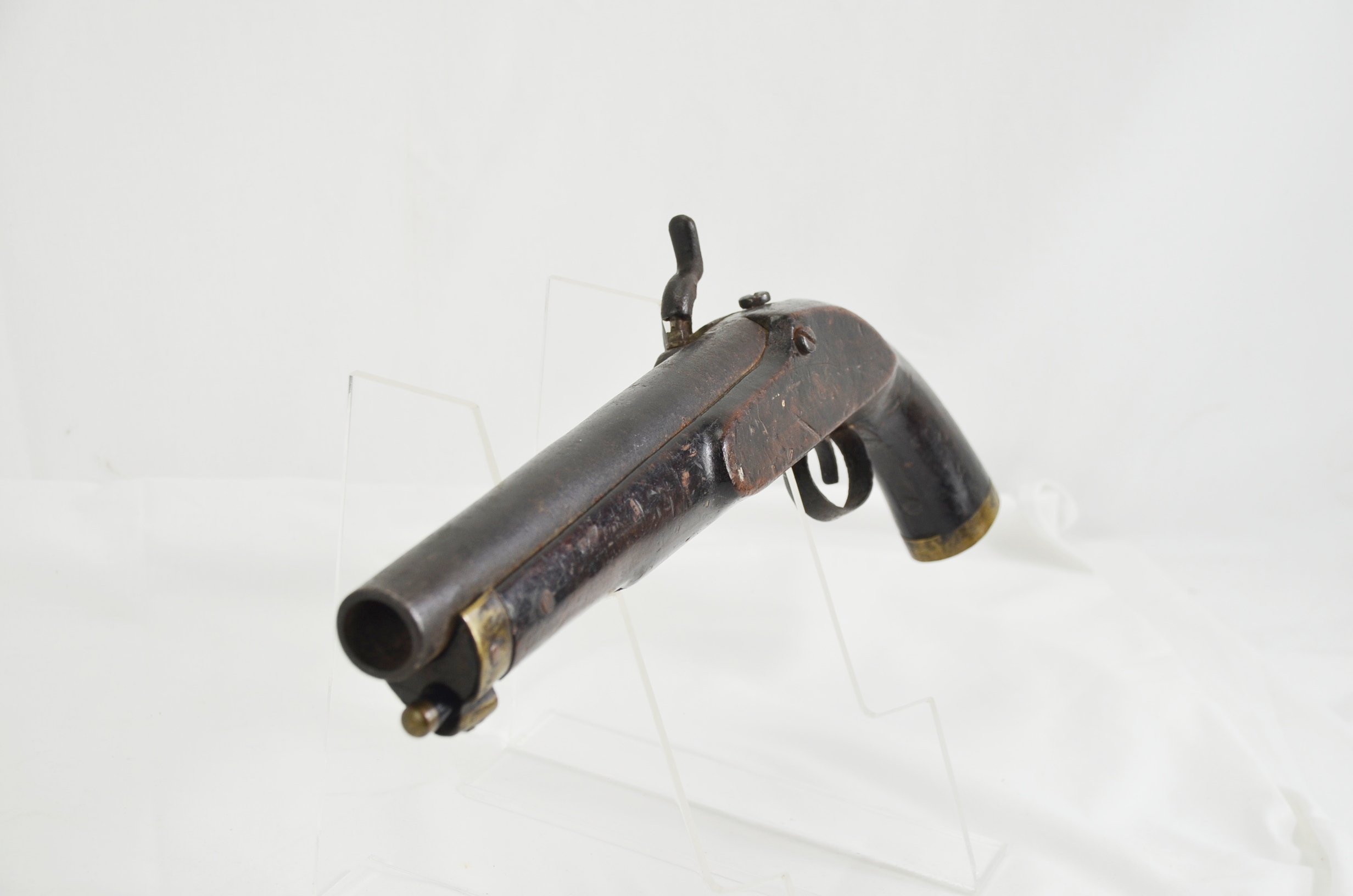 Large 2cm Bore Percussion Manstopper 19th Century Pistol - Image 5