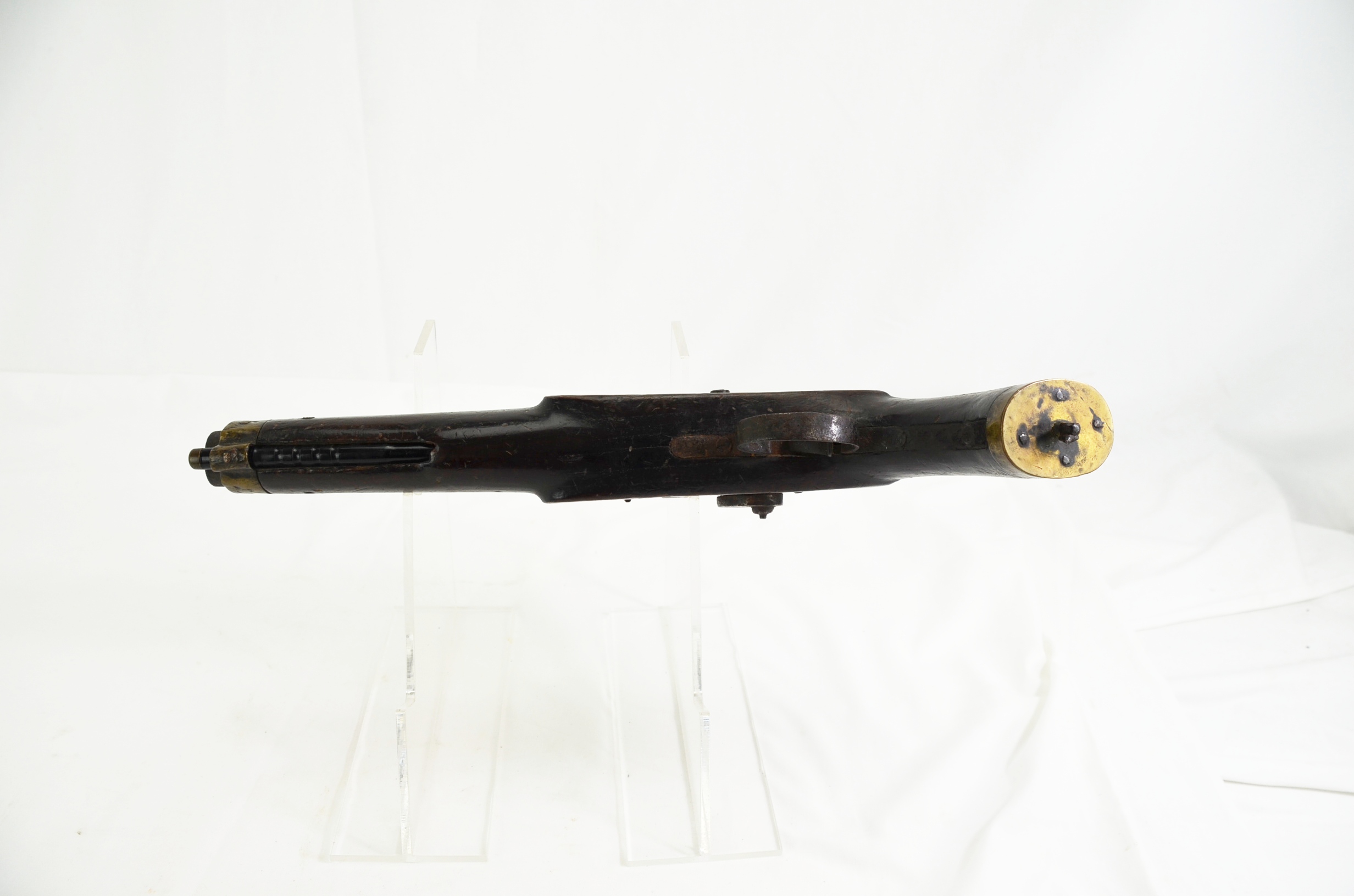 Large 2cm Bore Percussion Manstopper 19th Century Pistol - Image 6