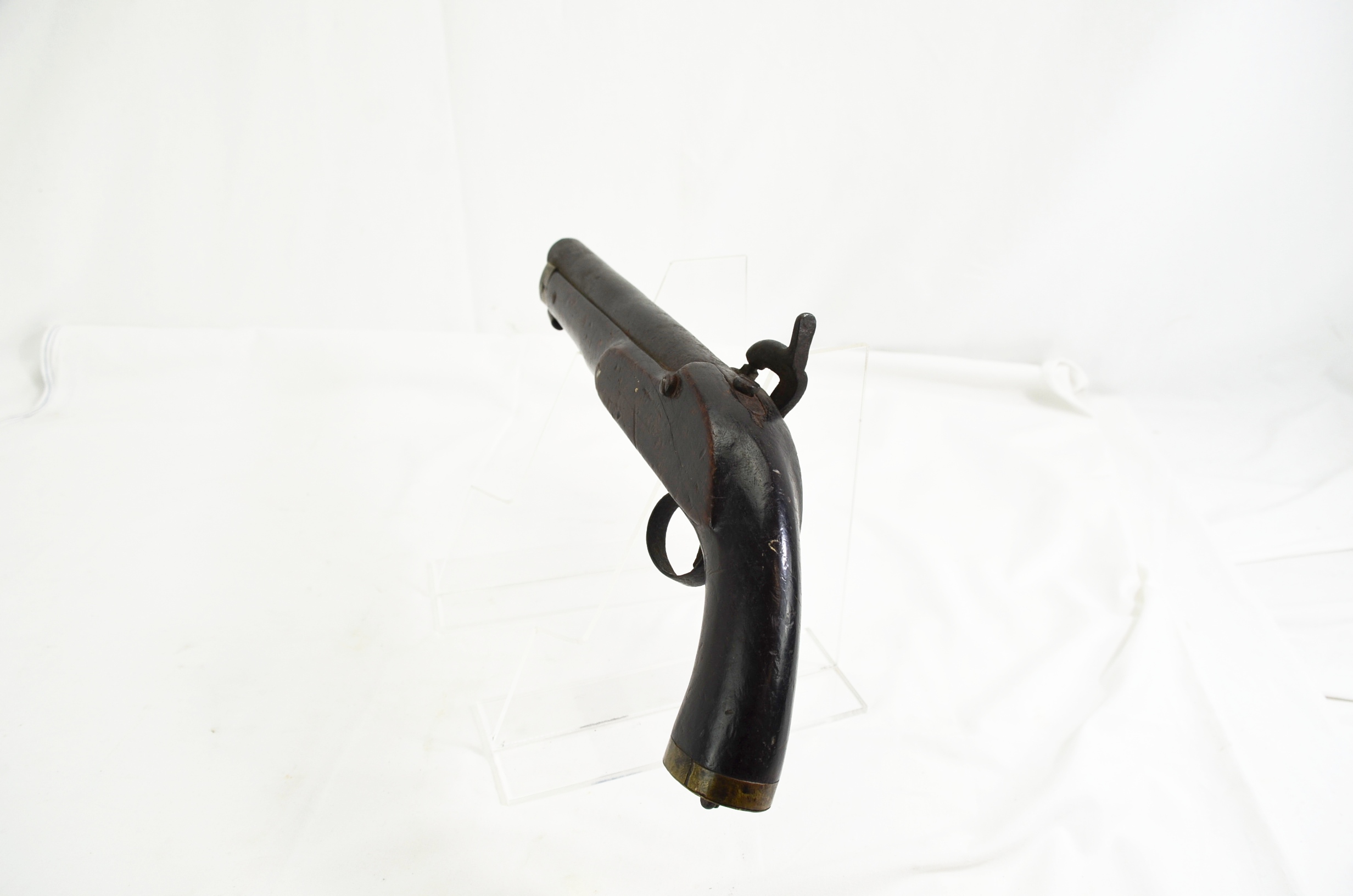 Large 2cm Bore Percussion Manstopper 19th Century Pistol - Image 7