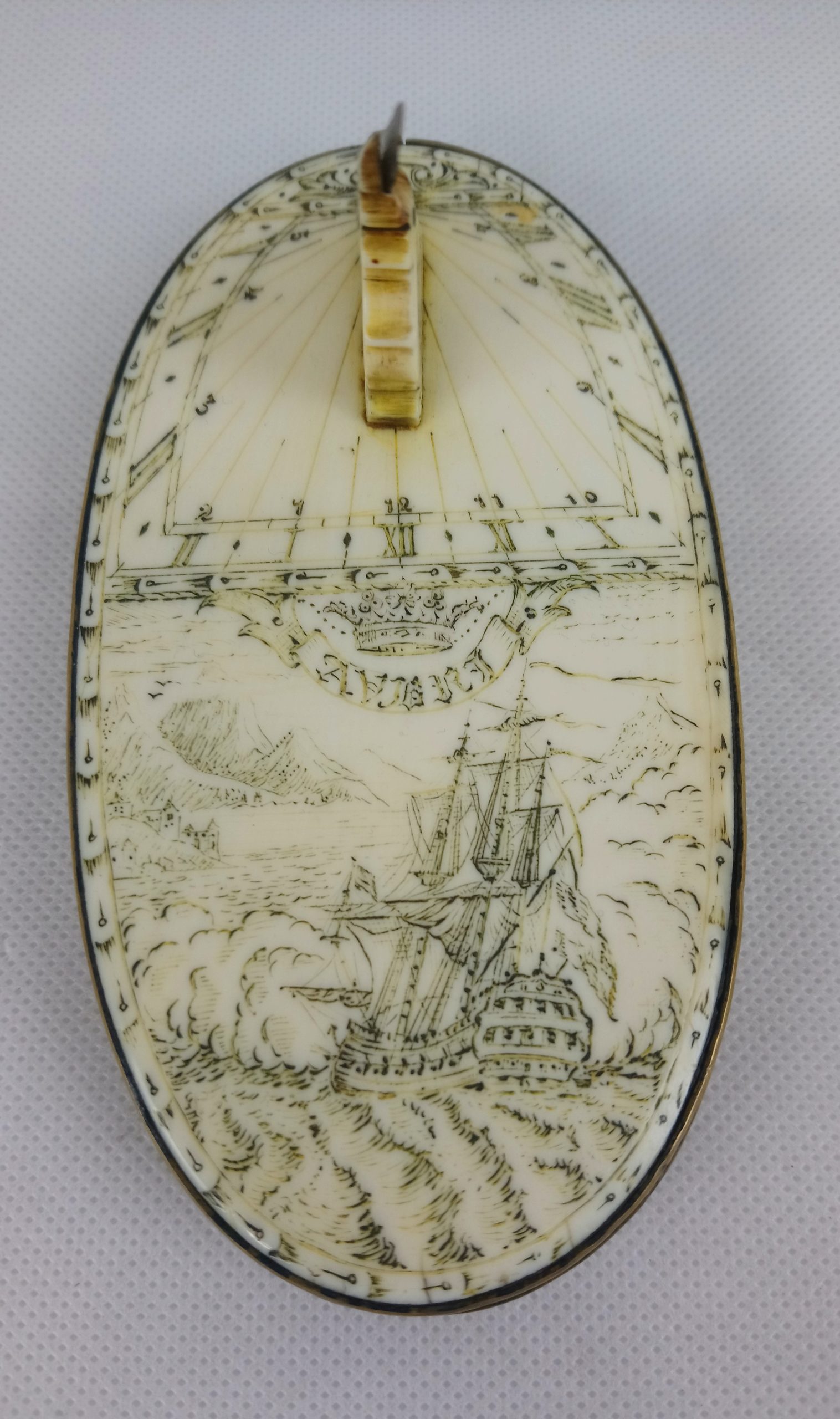 Early 18th Century Scrimshaw Sundial Attributed To Thomas Tuttell - Image 4