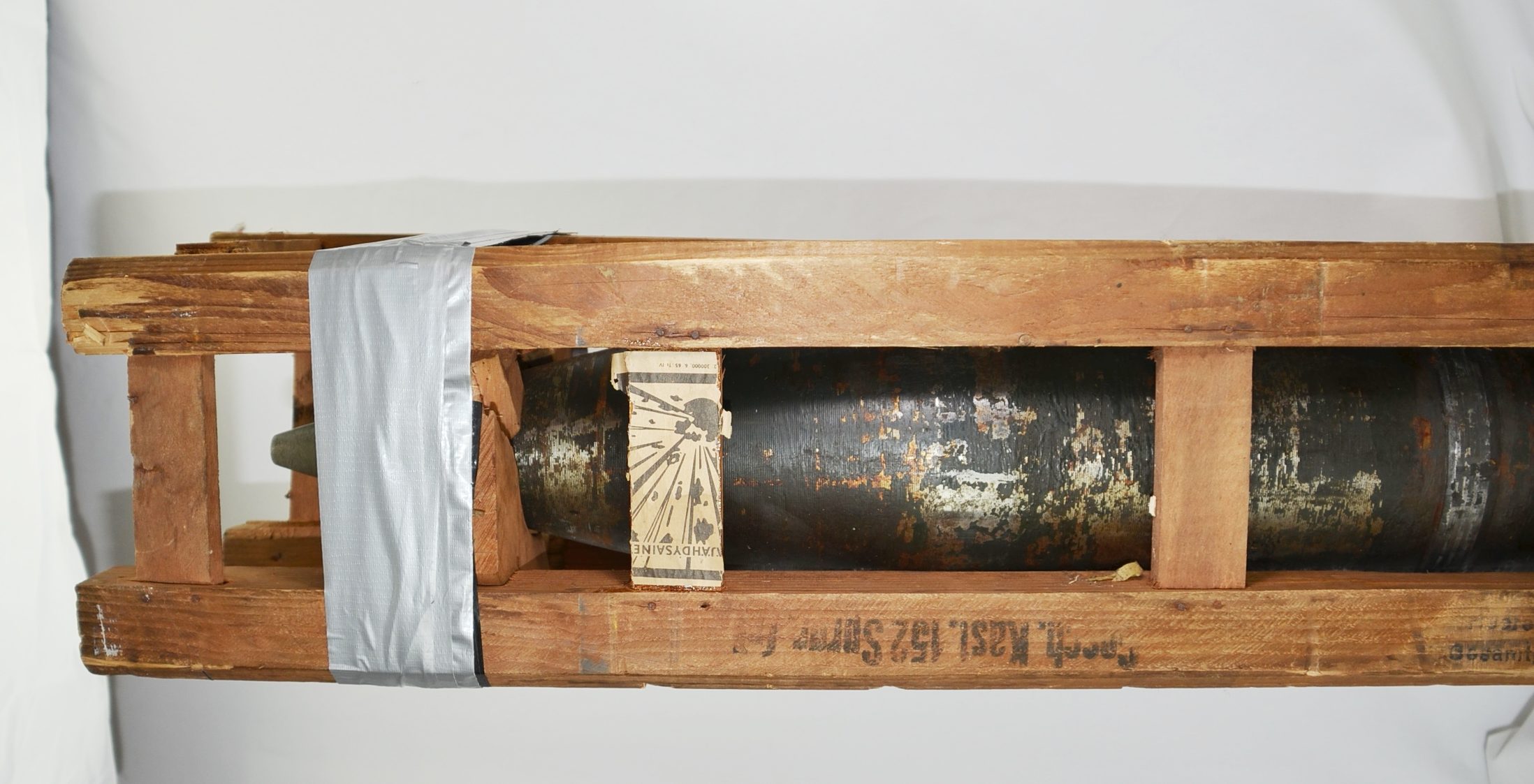 WW2 German 15.2cm Howitzer Shell with Waffenamt Rare Item - Image 13
