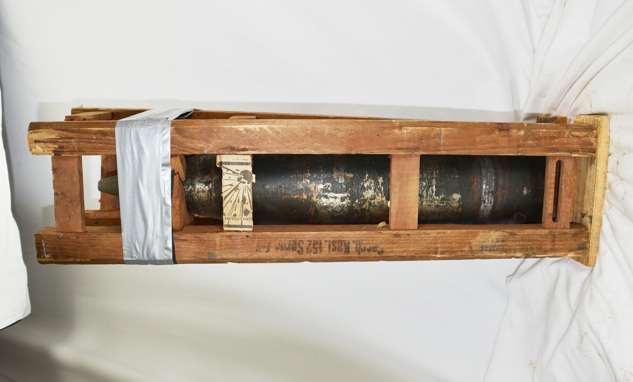 WW2 German 15.2cm Howitzer Shell with Waffenamt Rare Item - Image 14