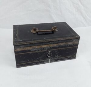 Antique Bank Vault Box By Hobbs & Co of London