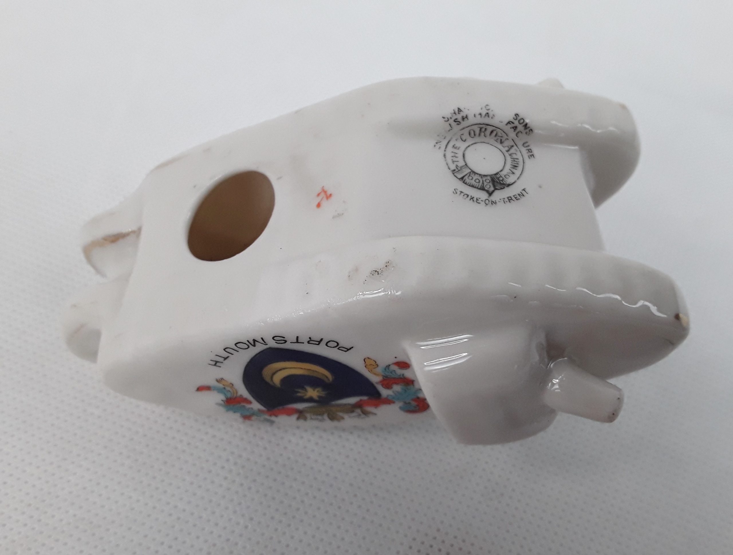 WW1 Corona Crested China Tank - Portsmouth - Image 5