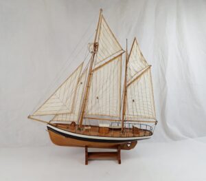 Vintage Wooden Pond Yacht