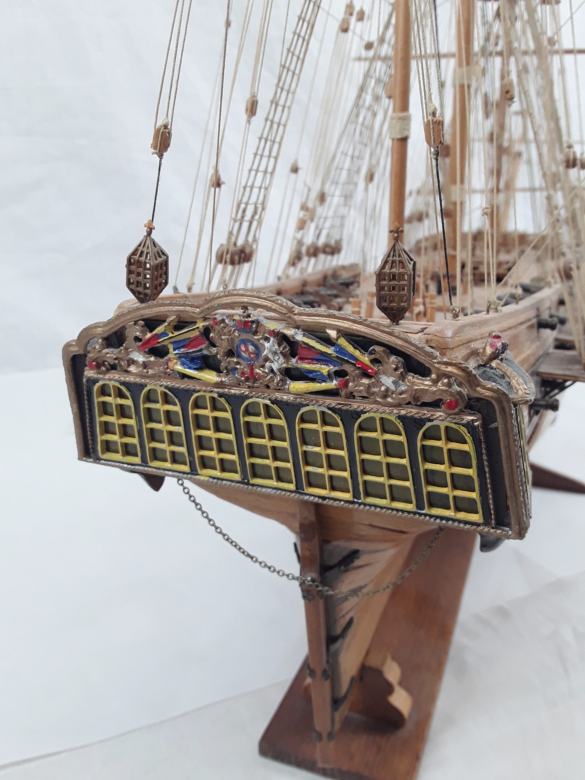 Royal Navy Frigate HMS Unicorn 1747 Model - Image 12