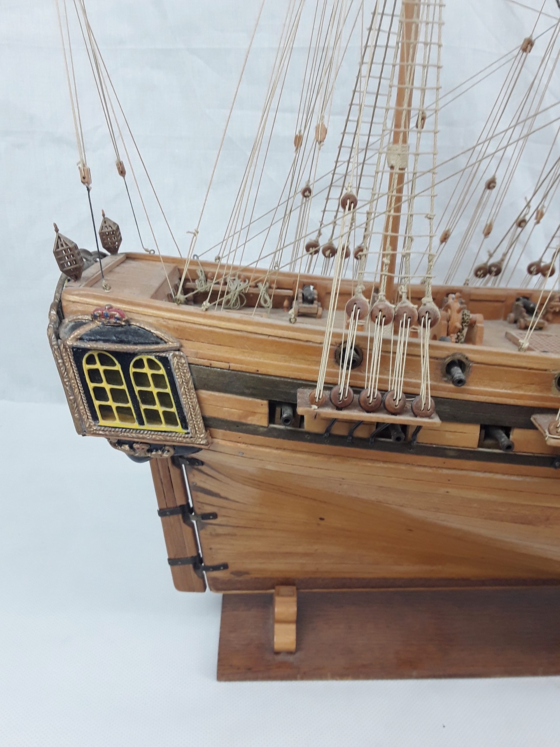 Royal Navy Frigate HMS Unicorn 1747 Model - Image 9