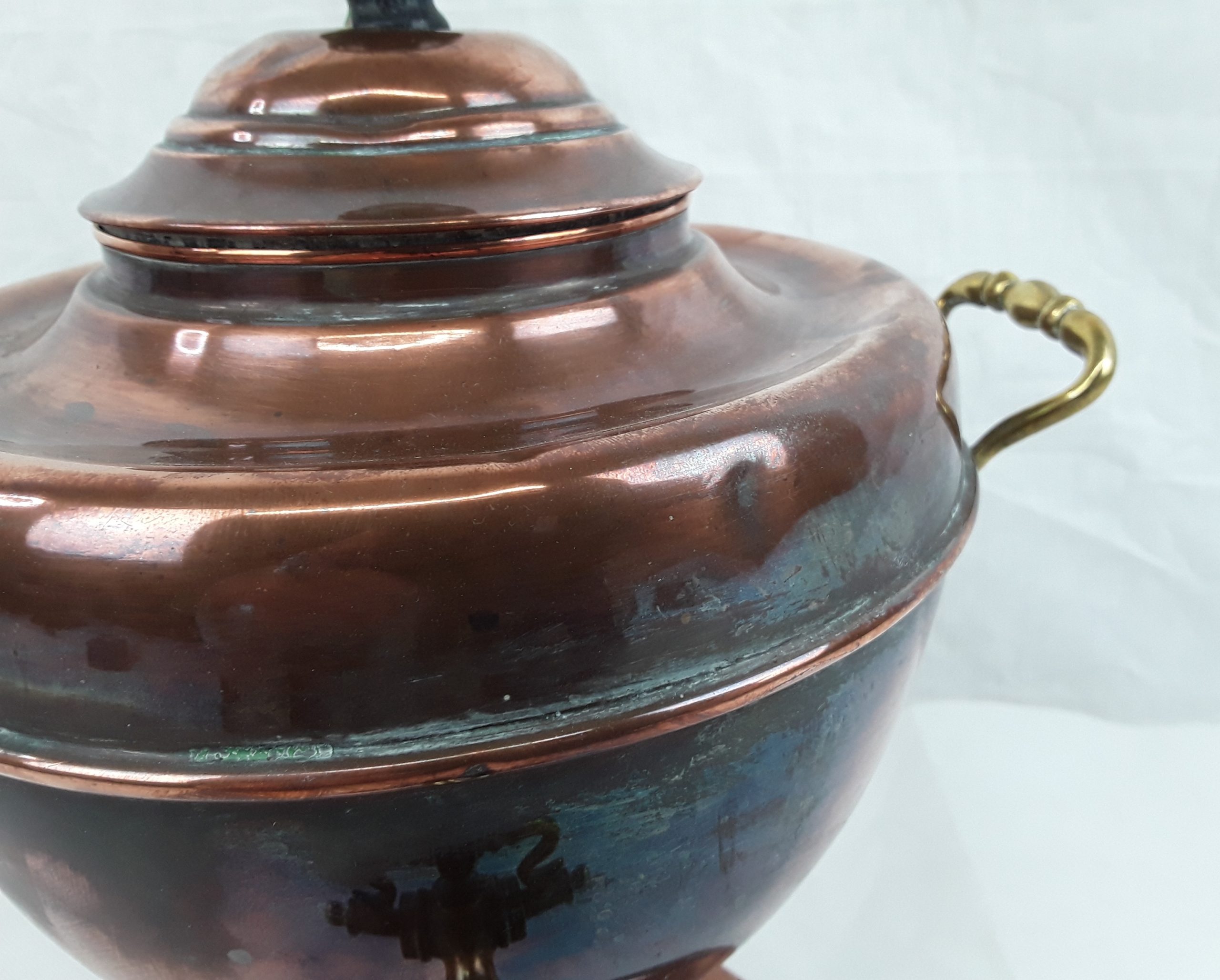 Victorian Copper & Brass Hot Water Urn - Samovar - Image 12