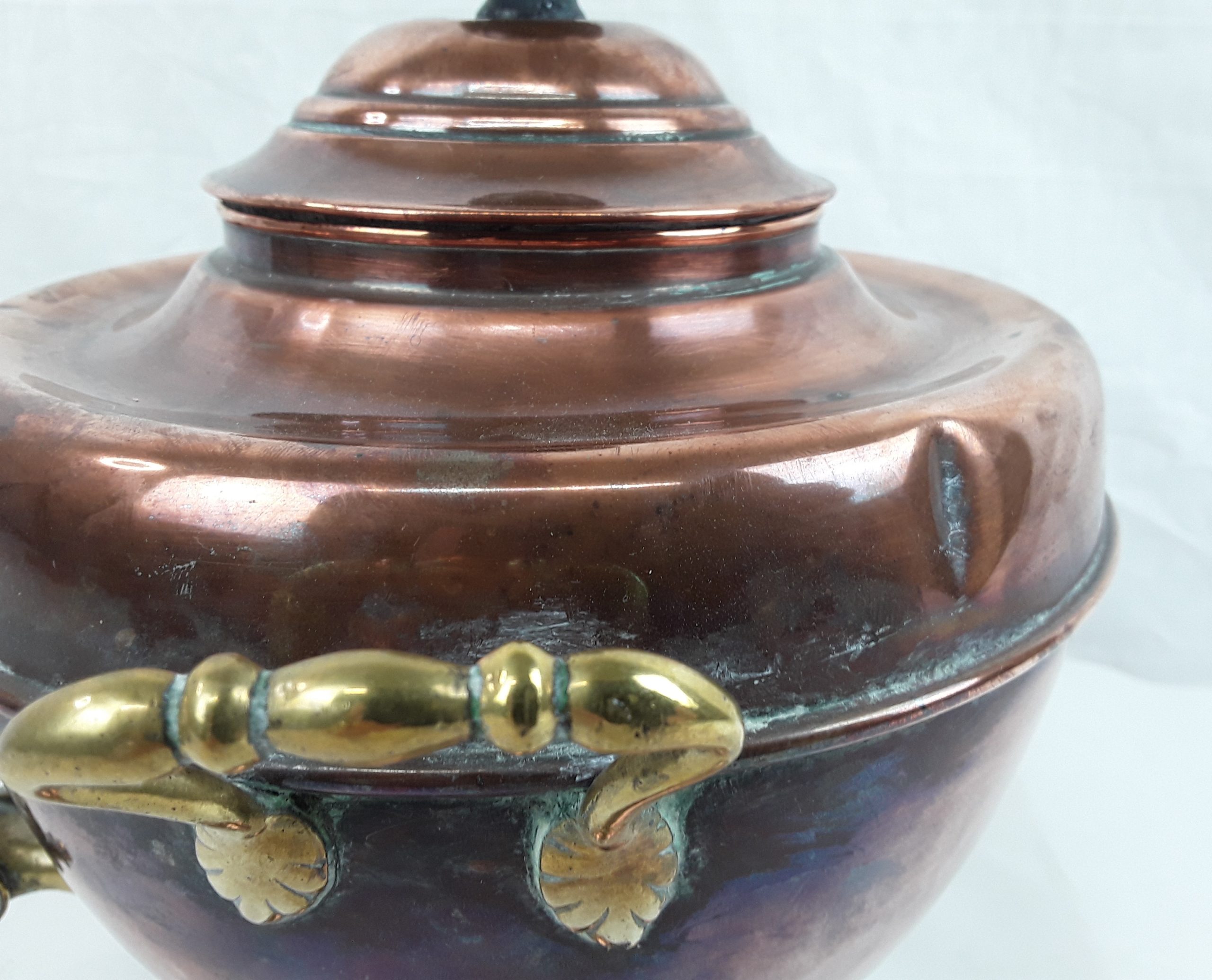 Victorian Copper & Brass Hot Water Urn - Samovar - Image 13