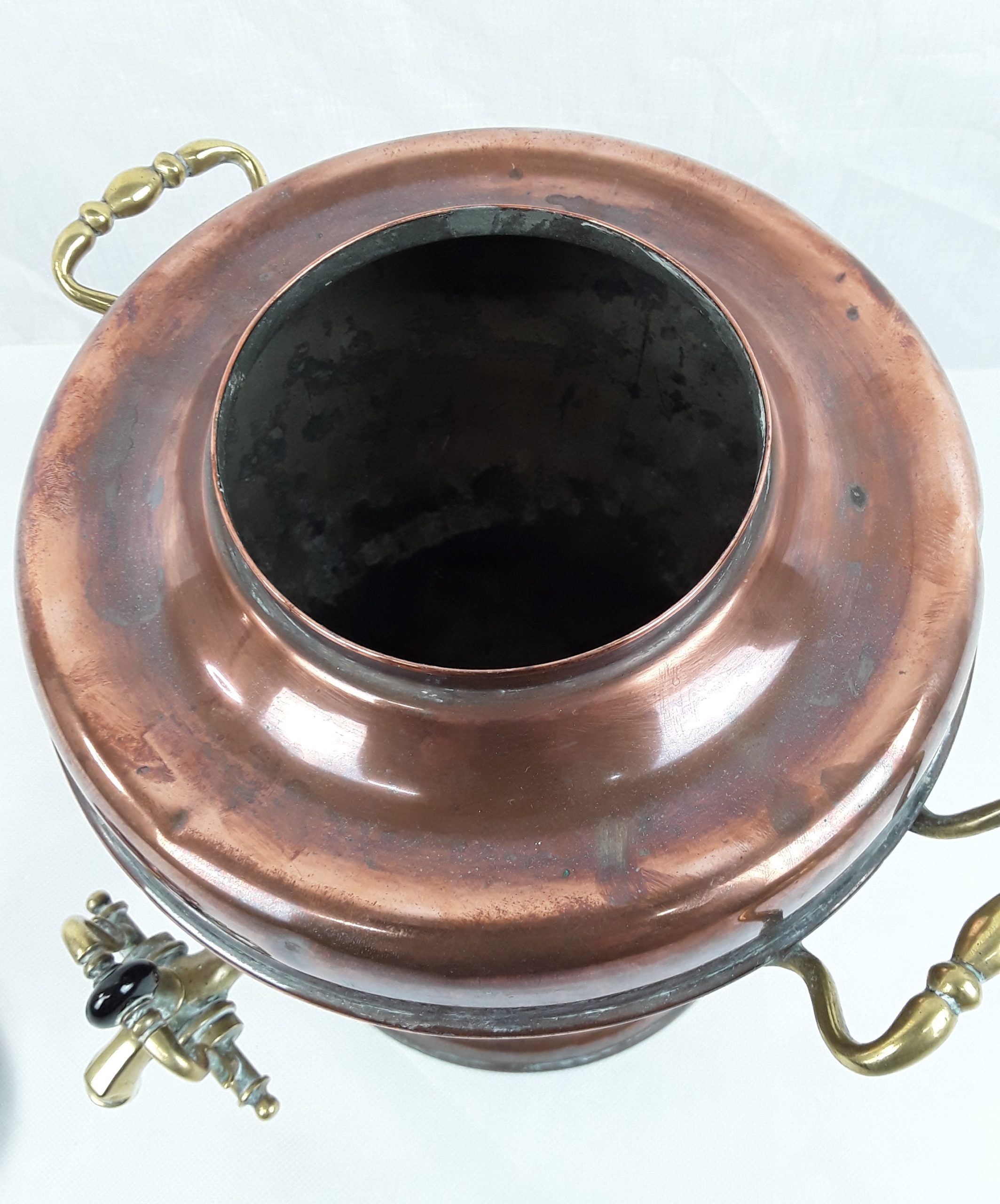 Victorian Copper & Brass Hot Water Urn - Samovar - Image 4