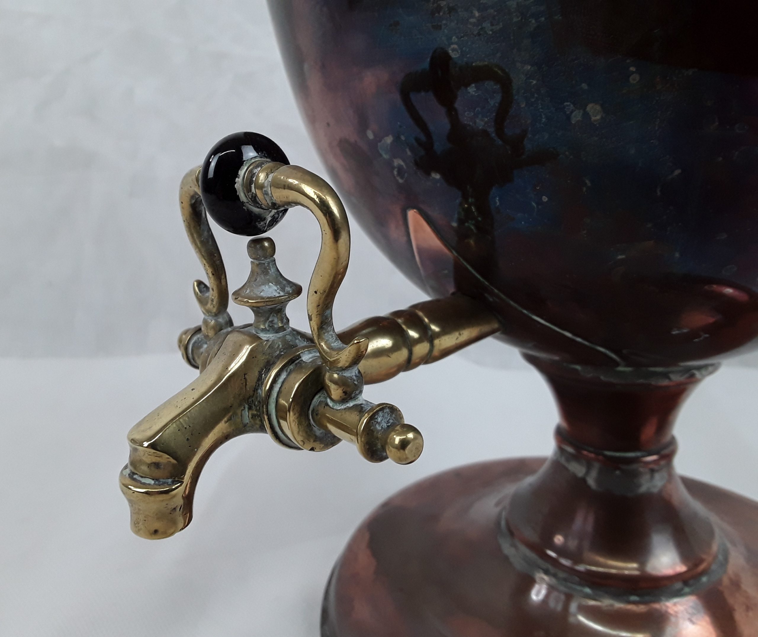 Victorian Copper & Brass Hot Water Urn - Samovar - Image 6
