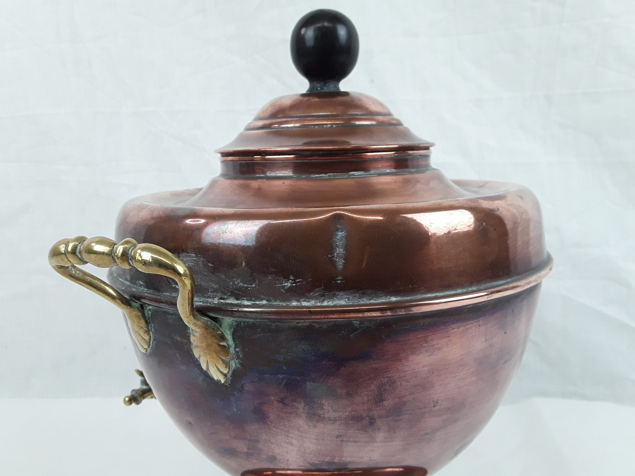 Victorian Copper & Brass Hot Water Urn - Samovar - Image 8