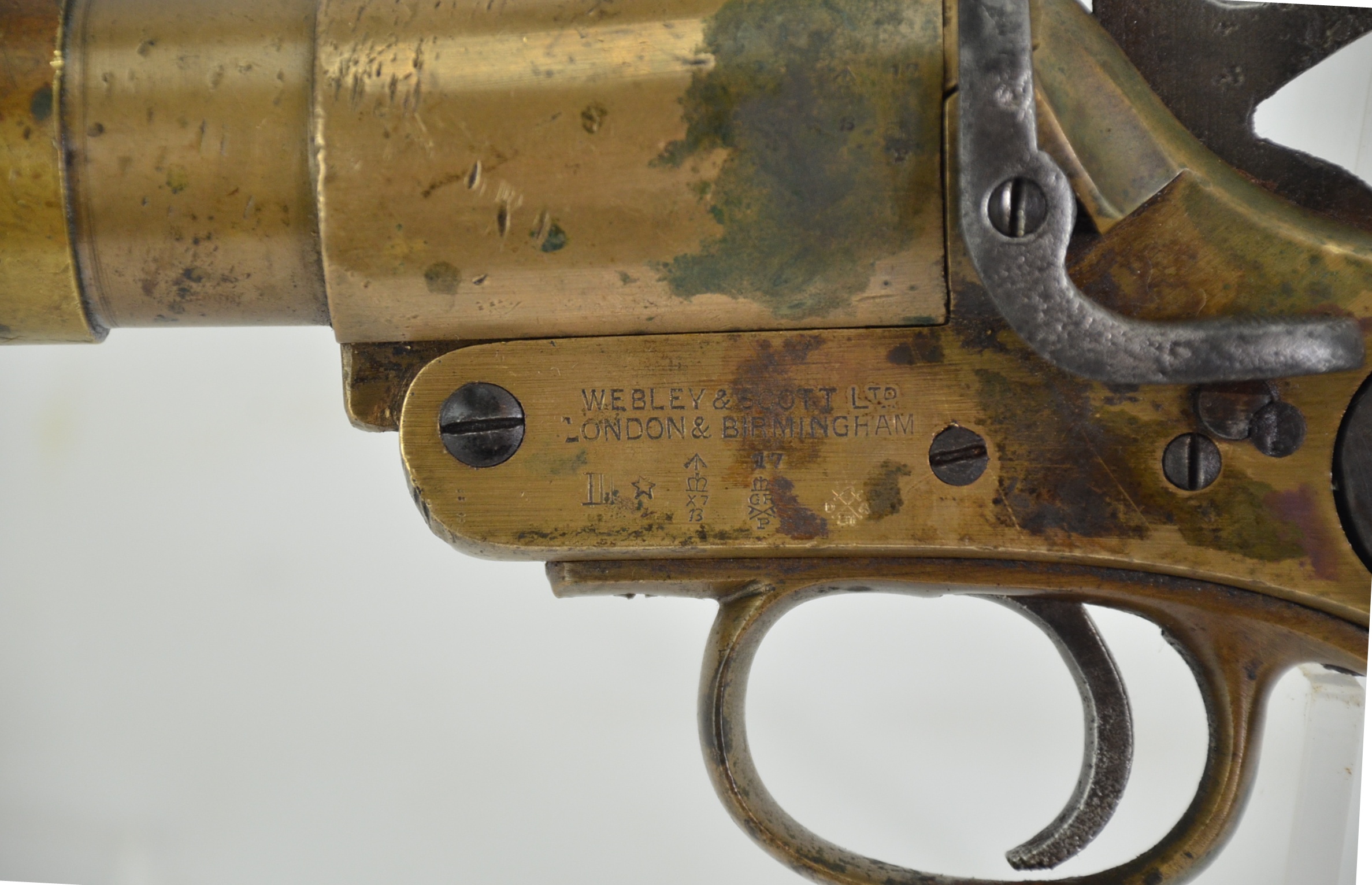 Original WW1 British Webley No.1 Mk3 Signal Pistol - Image 3
