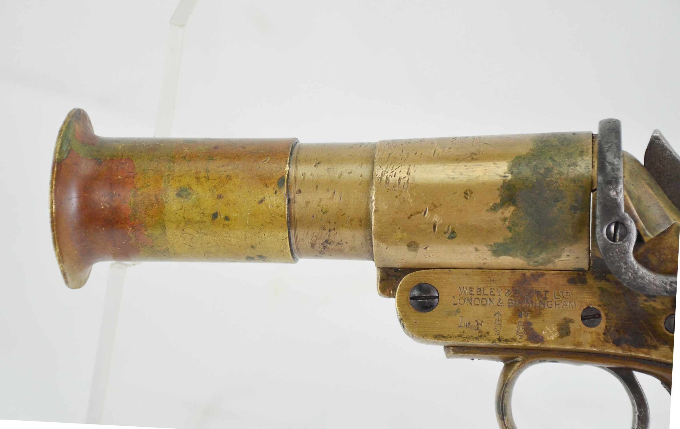 Original WW1 British Webley No.1 Mk3 Signal Pistol - Image 4