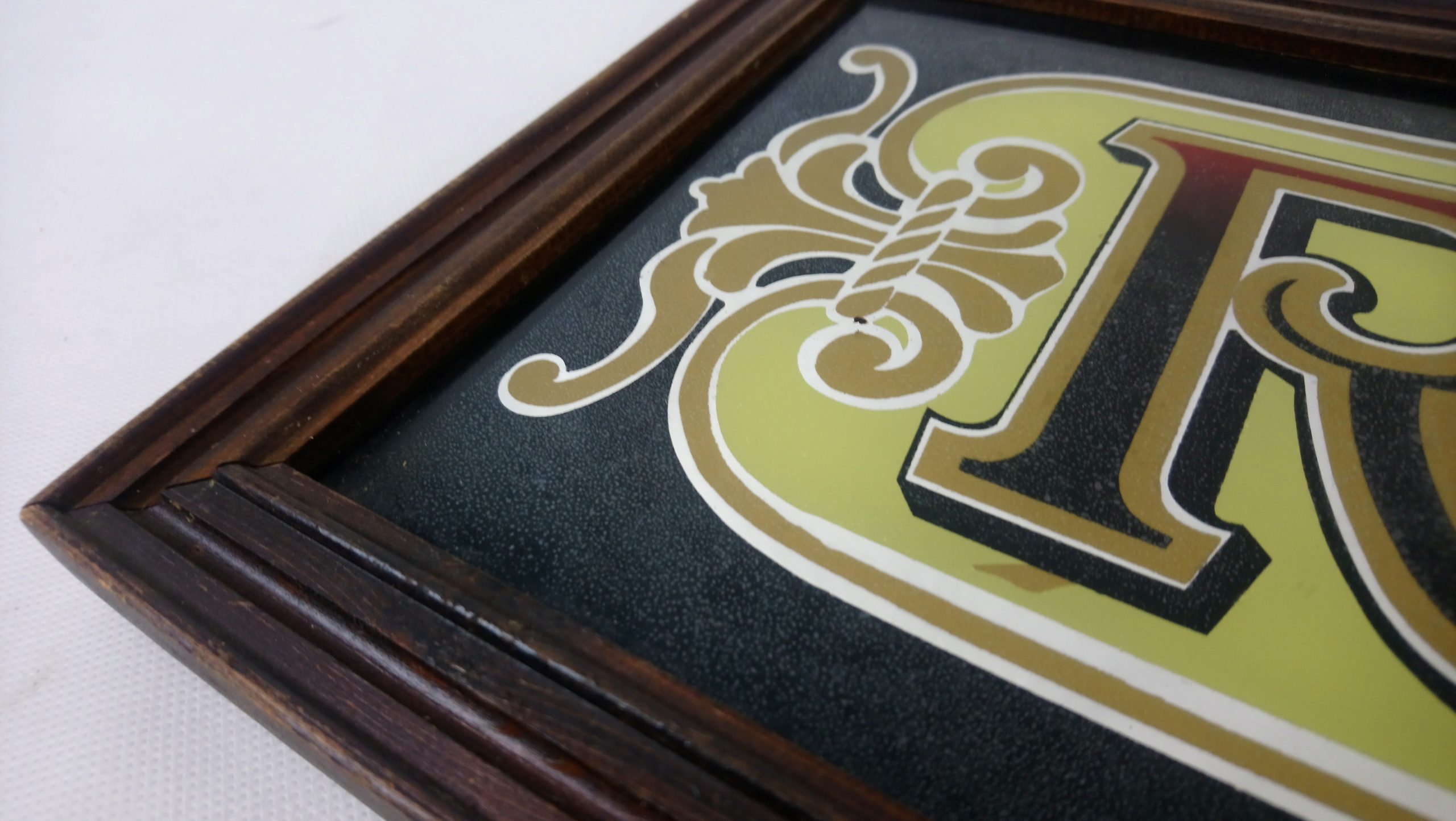 Vintage Mirrored ‘Real Ale’ Pub Bar Sign - Image 6