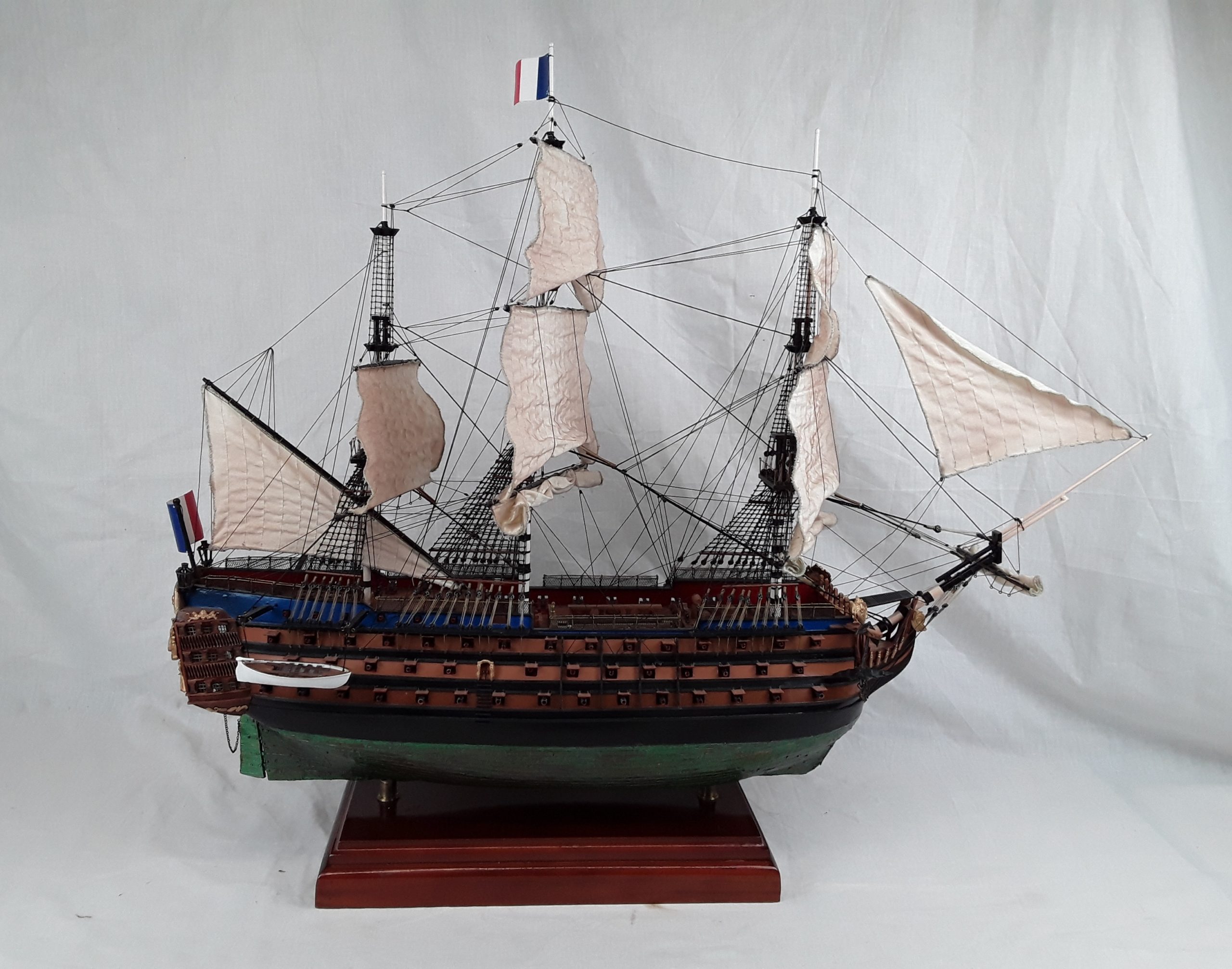 French Three Decker 1757 Ville De Paris Model Ship - Image 11