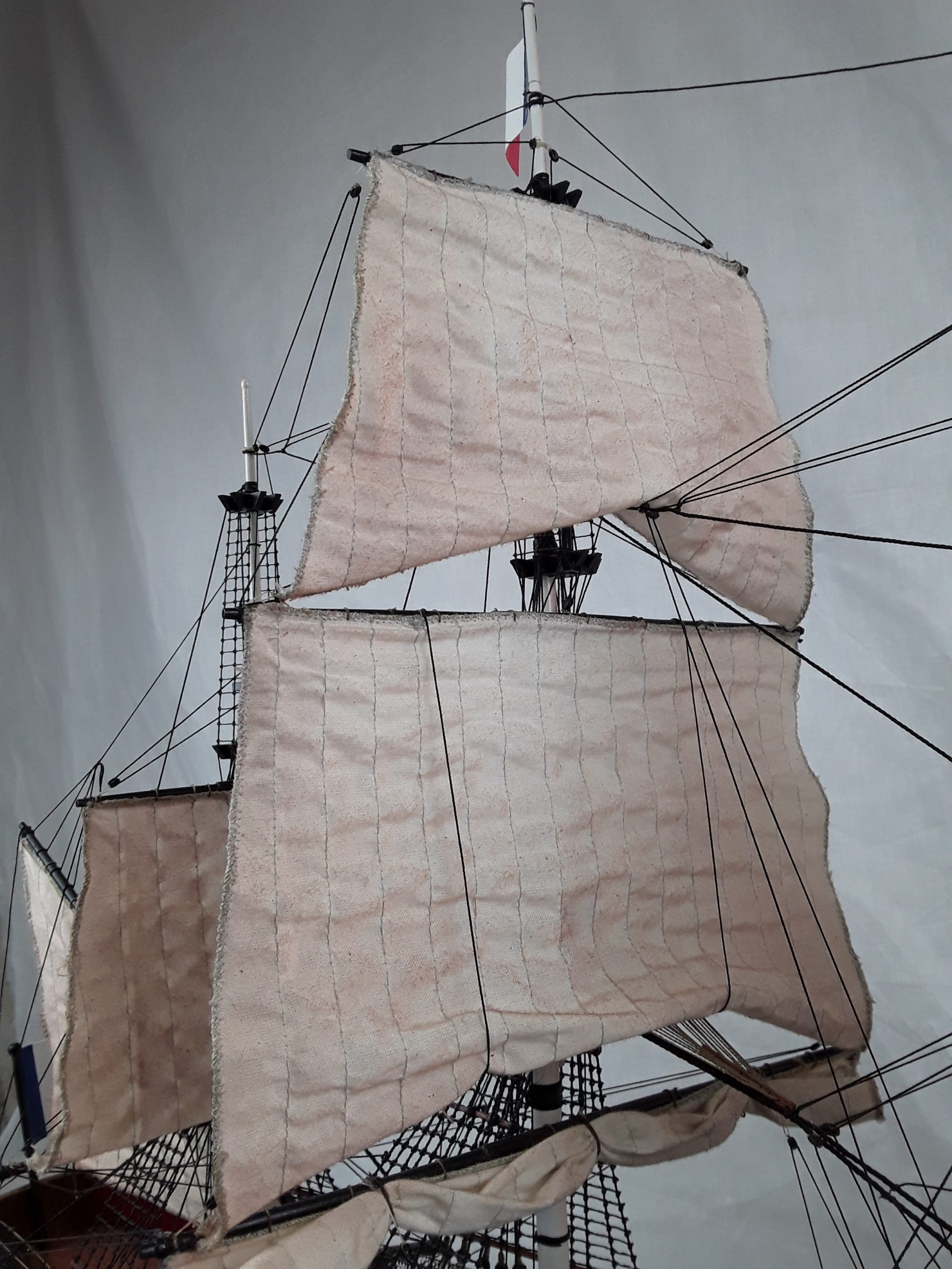 French Three Decker 1757 Ville De Paris Model Ship - Image 5