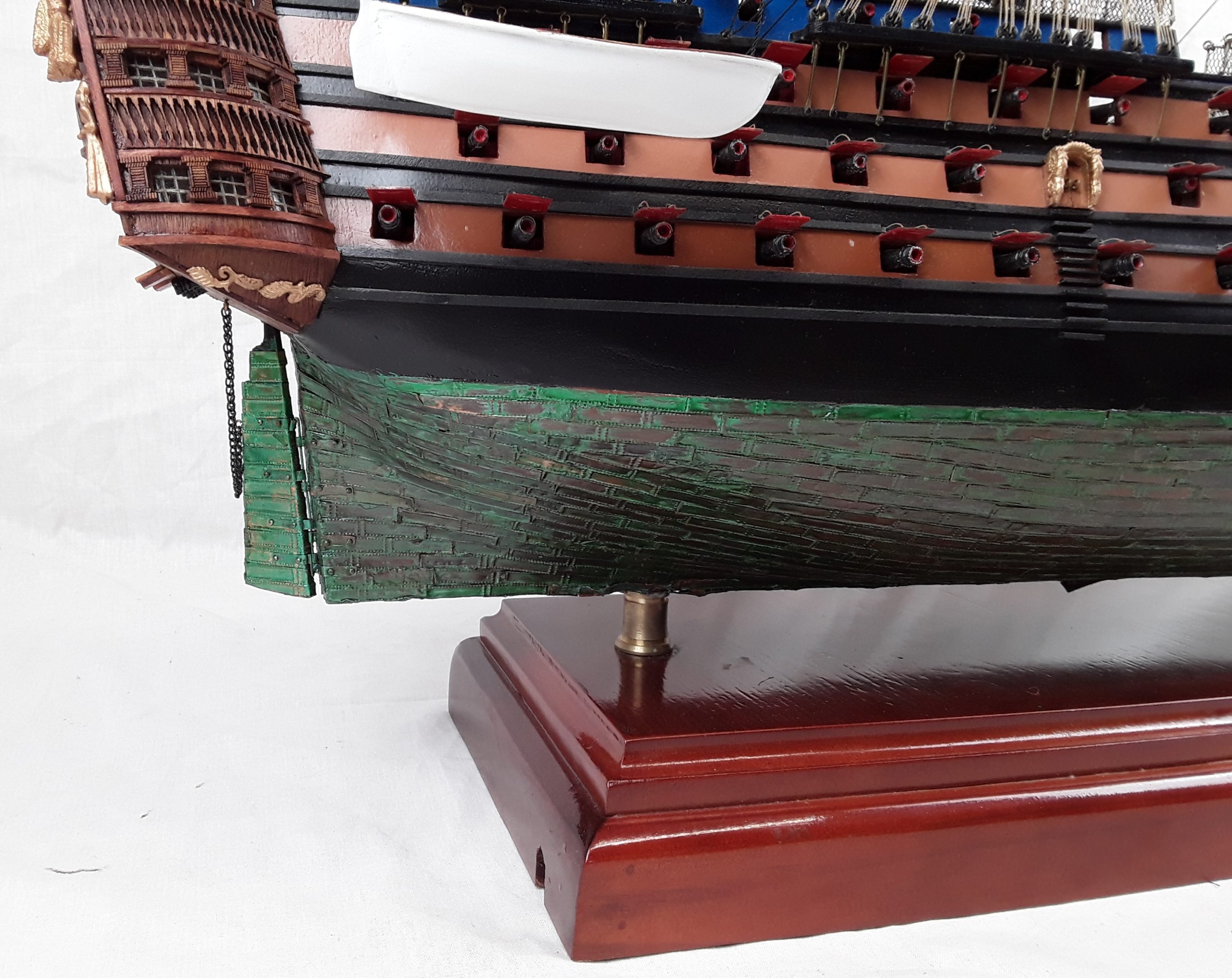 French Three Decker 1757 Ville De Paris Model Ship - Image 4