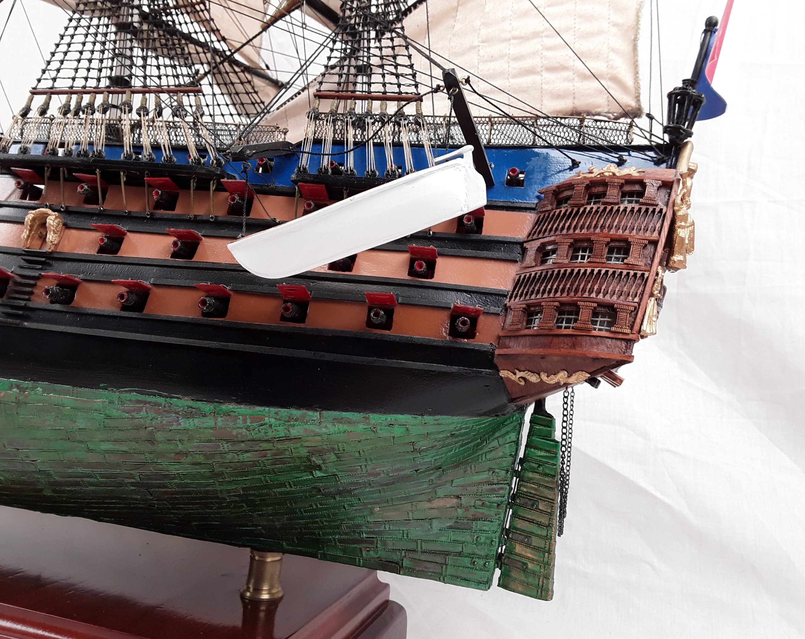 French Three Decker 1757 Ville De Paris Model Ship - Image 20