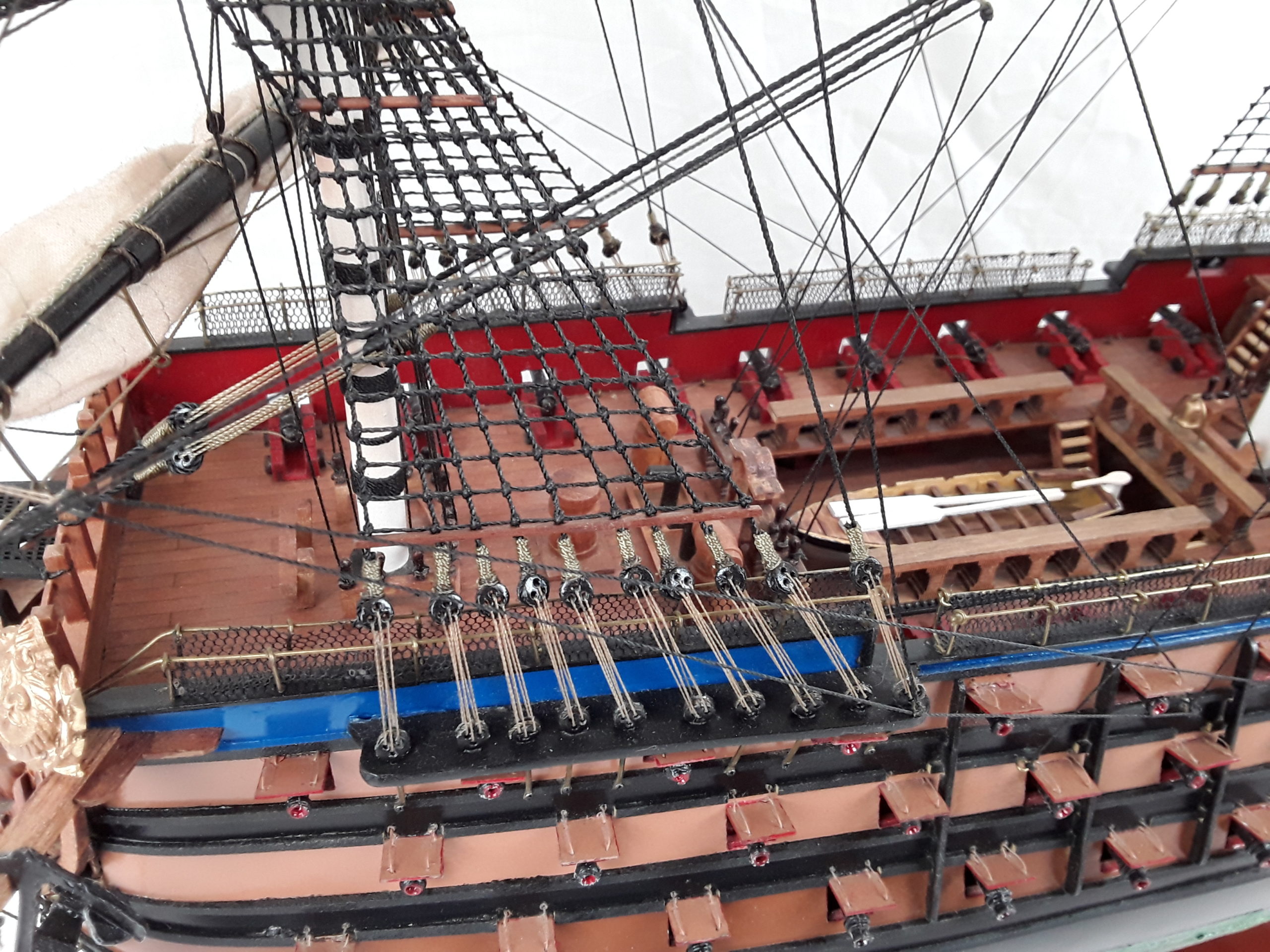French Three Decker 1757 Ville De Paris Model Ship - Image 19